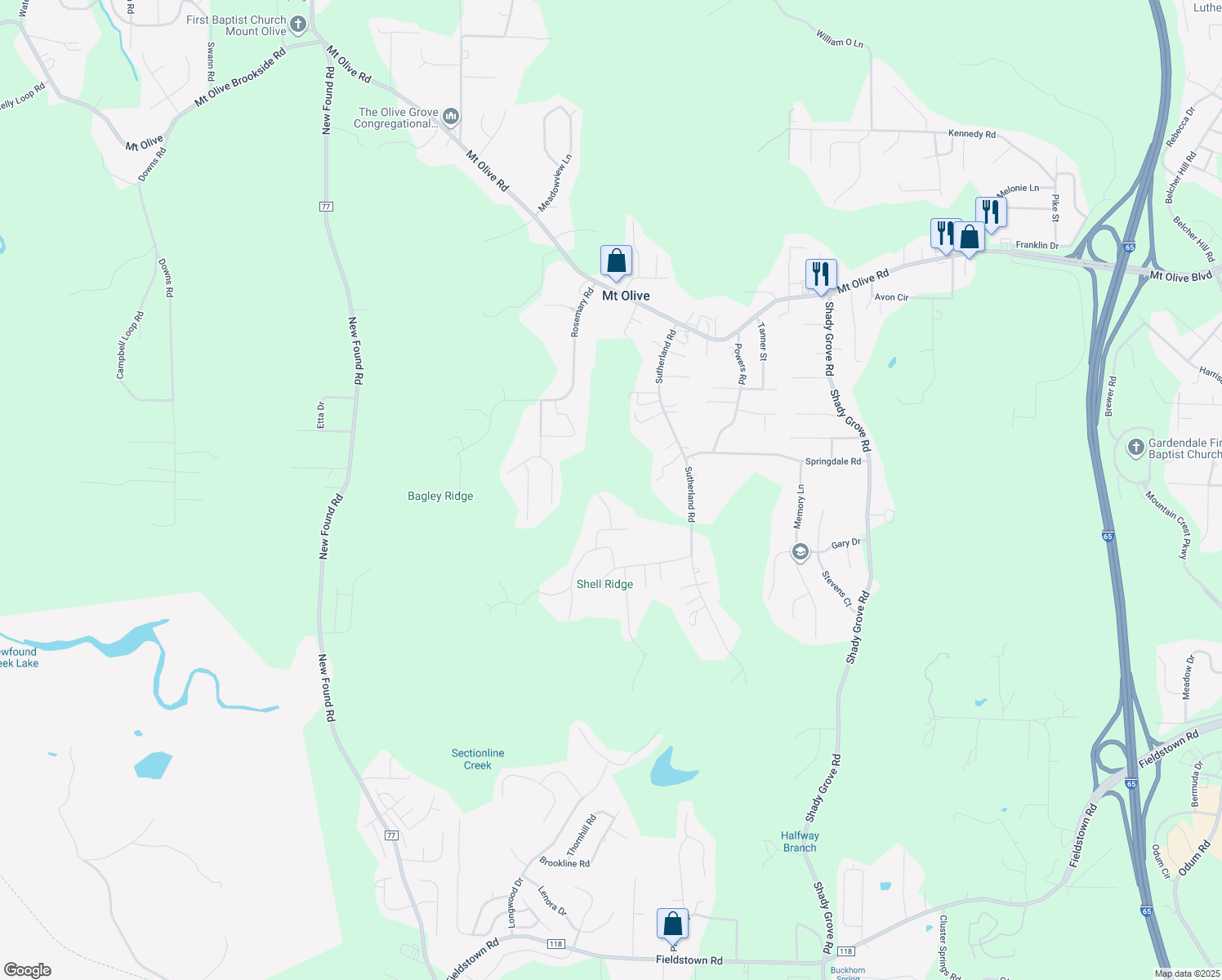 5353 Bluff View Road, Mount Olive AL Walk Score