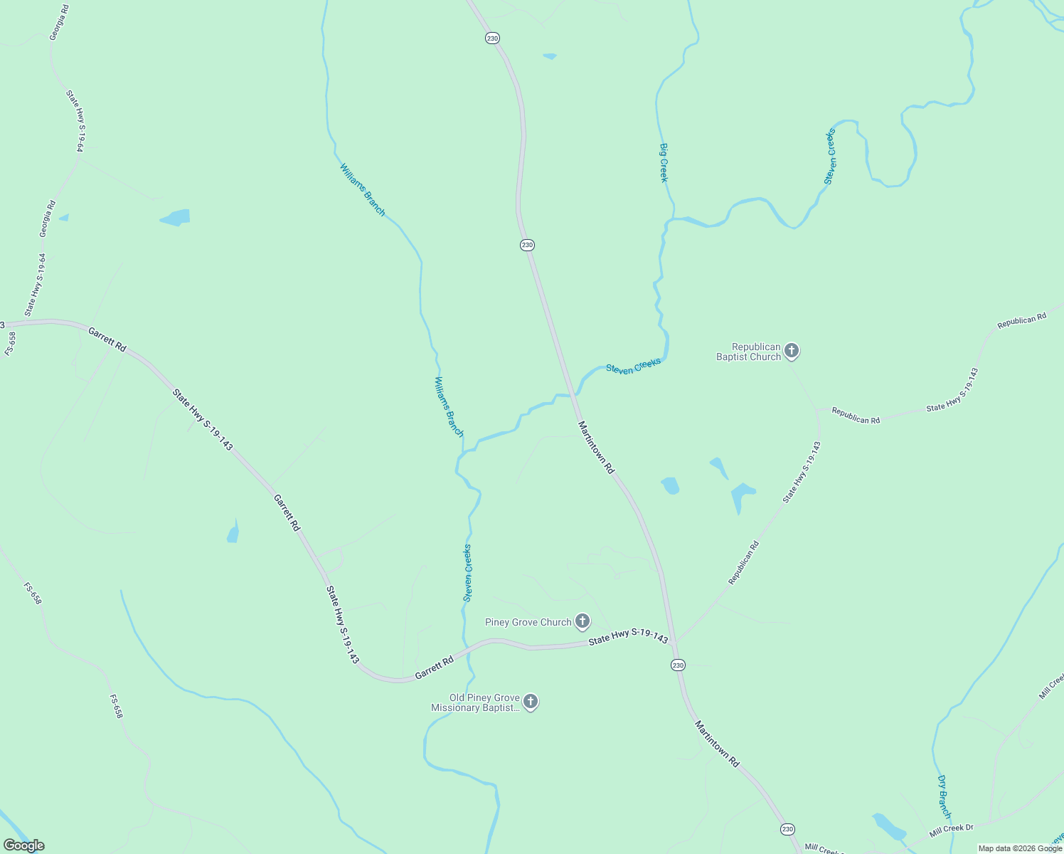 map of restaurants, bars, coffee shops, grocery stores, and more near 3 Horn Creek West in Edgefield