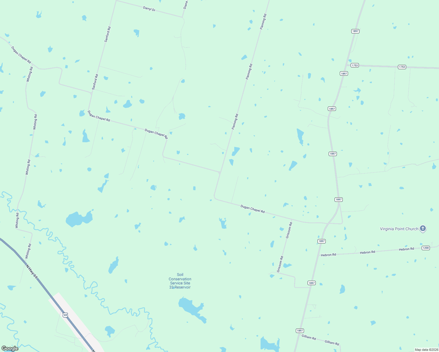 map of restaurants, bars, coffee shops, grocery stores, and more near 5165 Dugan Chapel Rd in Bells