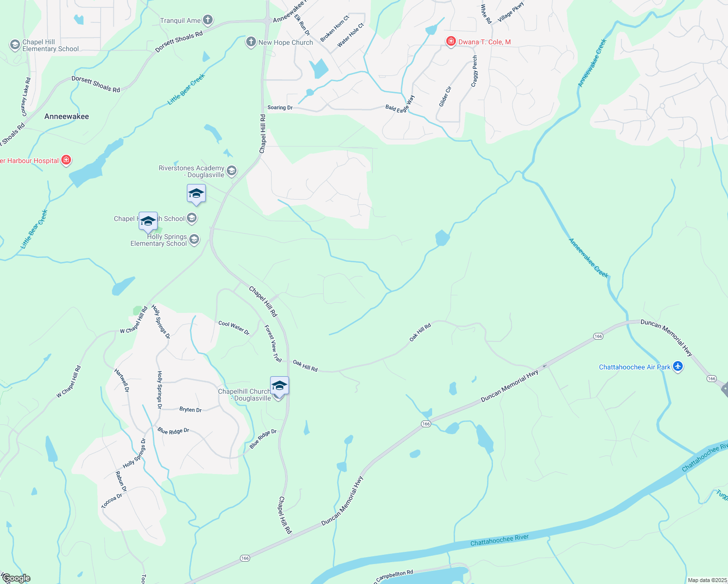 map of restaurants, bars, coffee shops, grocery stores, and more near 4030 North Laurel Grove North in Douglasville