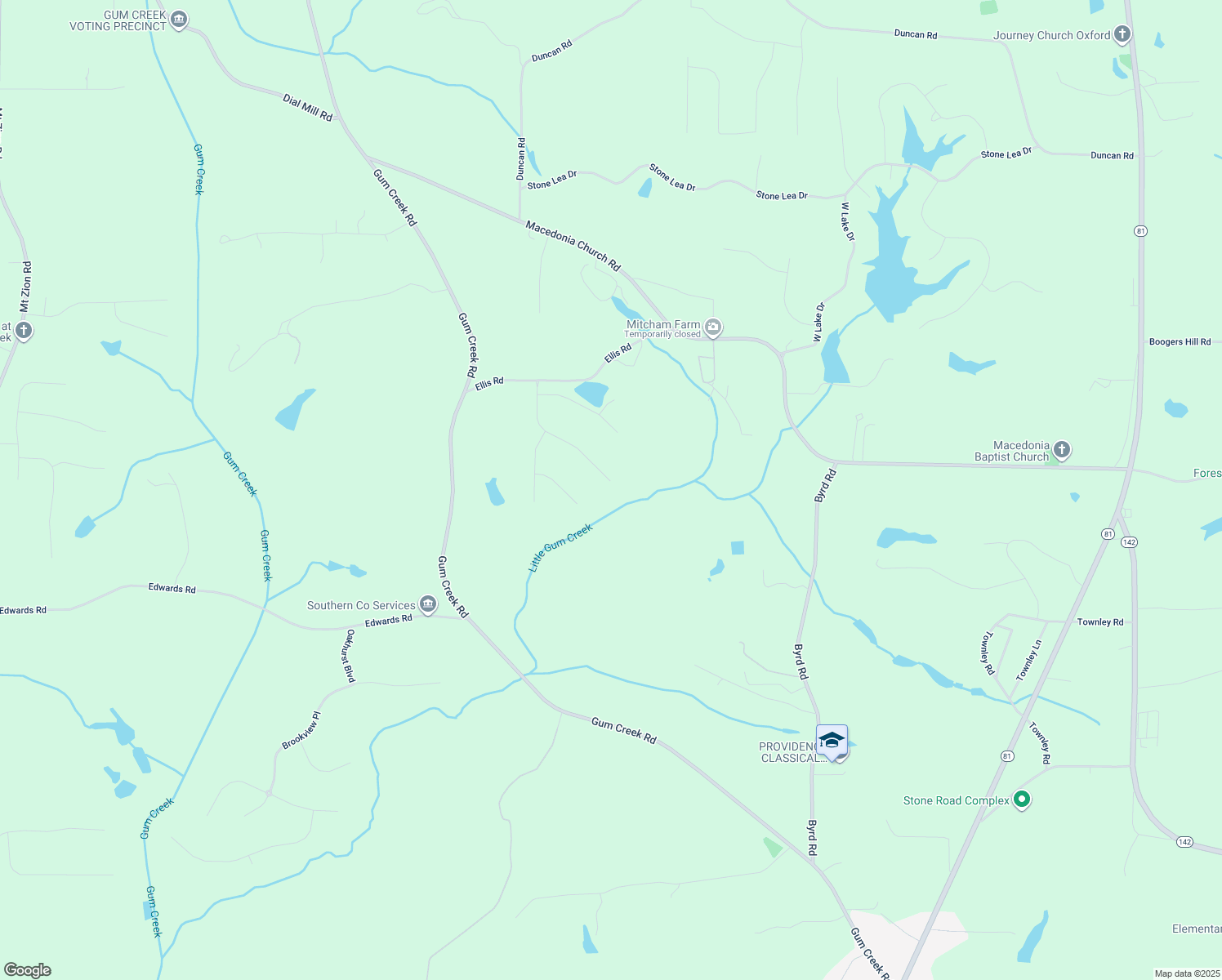 map of restaurants, bars, coffee shops, grocery stores, and more near 170 River Birch Drive in Oxford