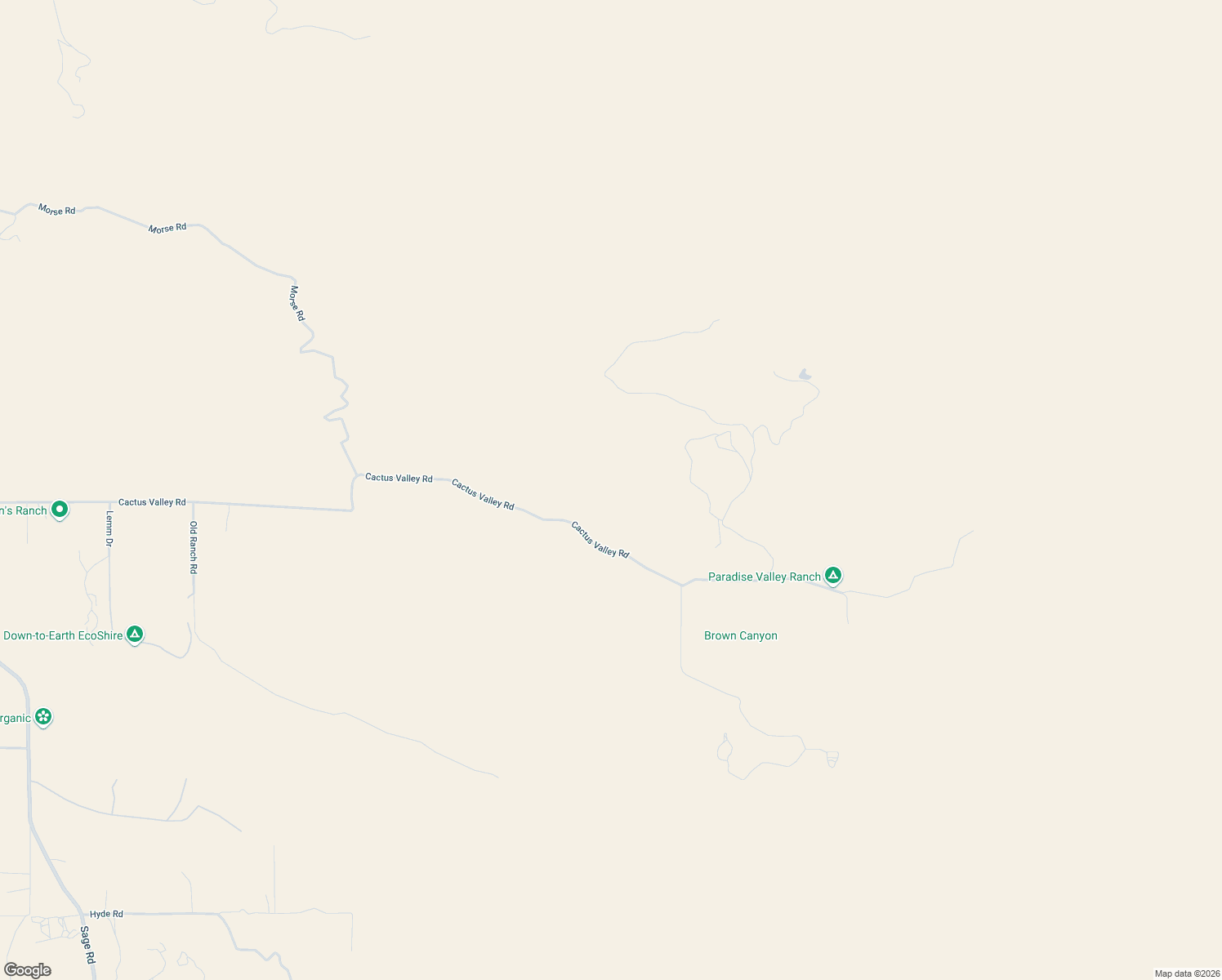 map of restaurants, bars, coffee shops, grocery stores, and more near 42598 Cactus Valley Road in Hemet