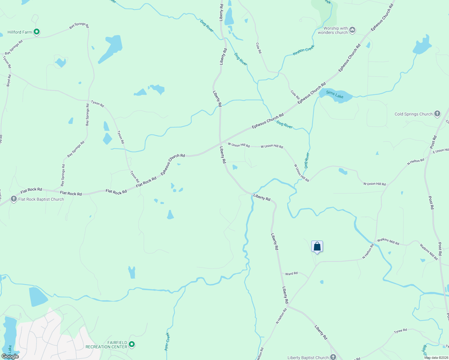 map of restaurants, bars, coffee shops, grocery stores, and more near 4775 Liberty Road in Villa Rica