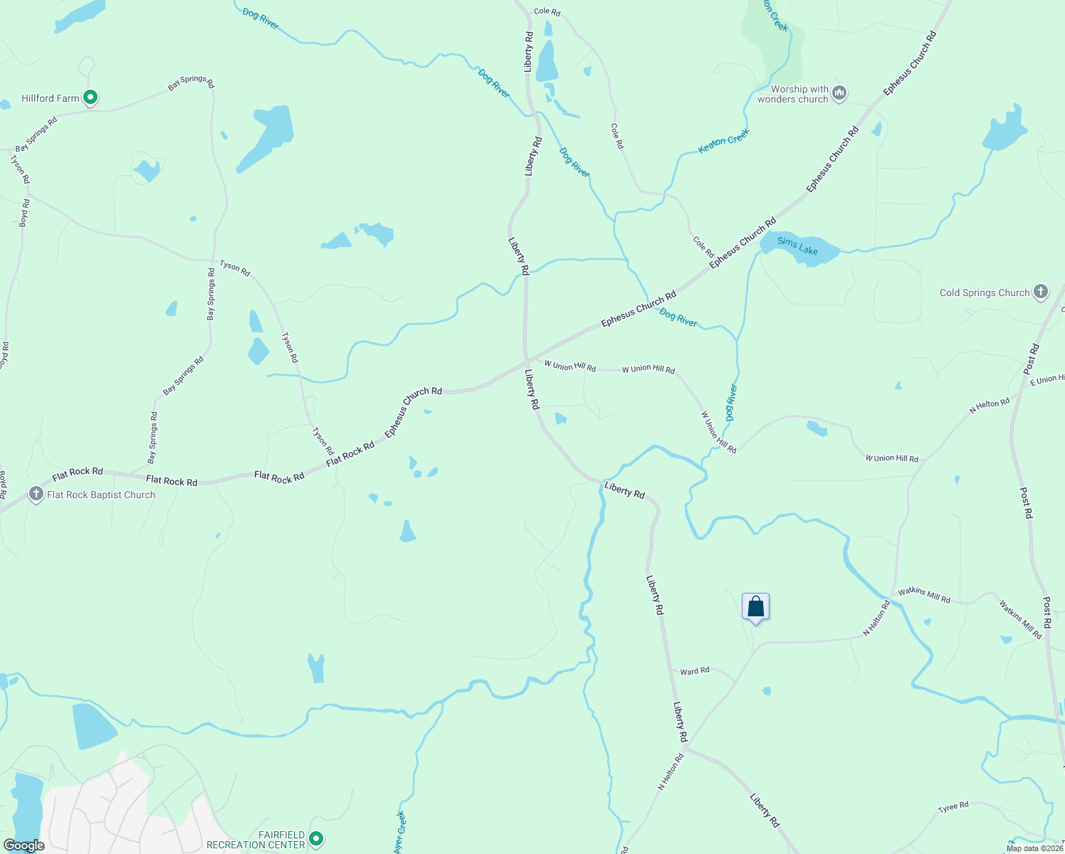 map of restaurants, bars, coffee shops, grocery stores, and more near 4755 Liberty Road in Villa Rica