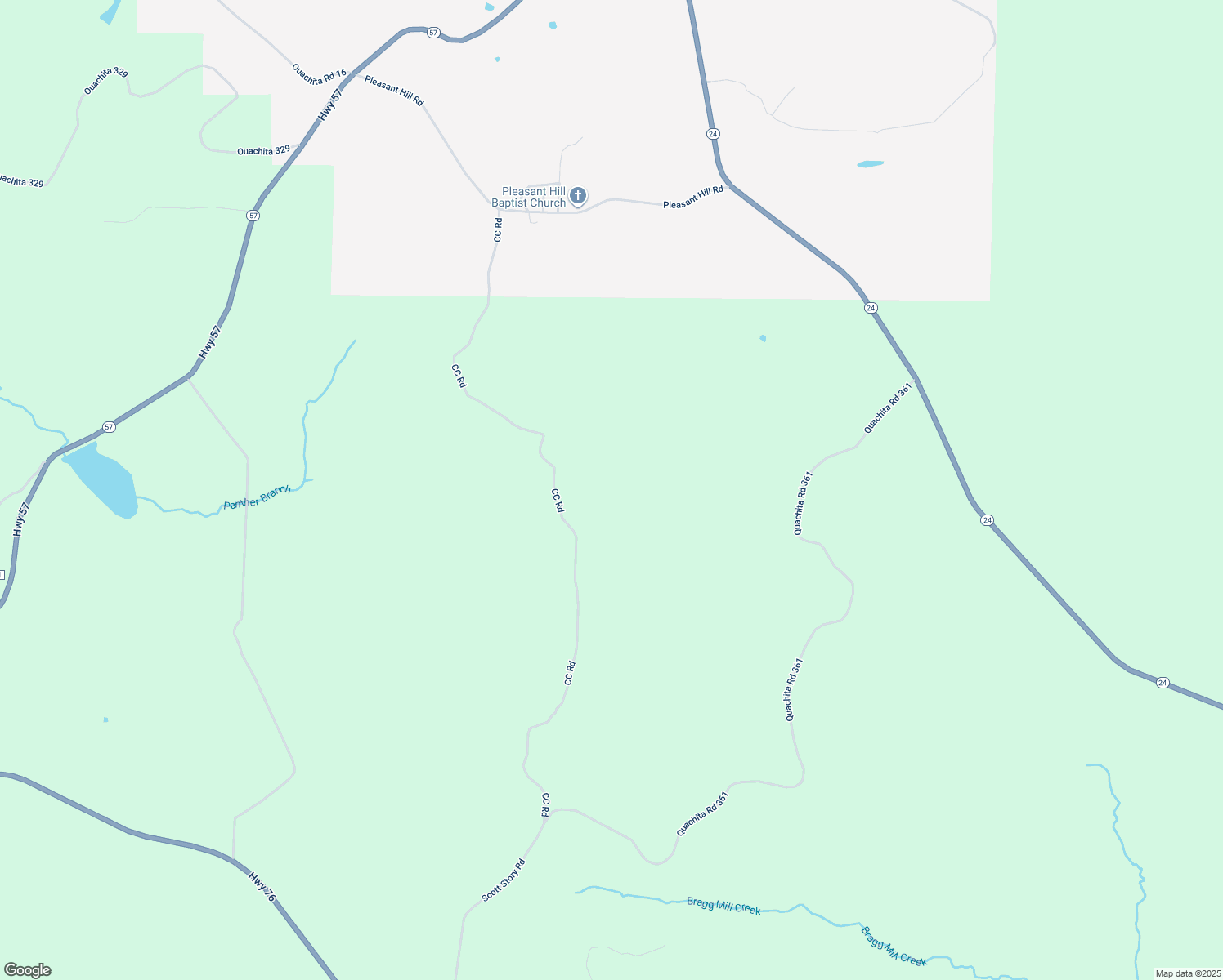 map of restaurants, bars, coffee shops, grocery stores, and more near CC Road in Chidester