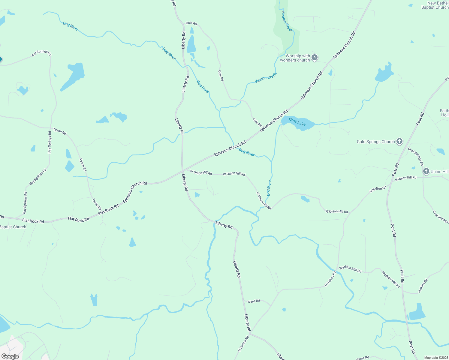 map of restaurants, bars, coffee shops, grocery stores, and more near 9523 West Union Hill Road in Villa Rica