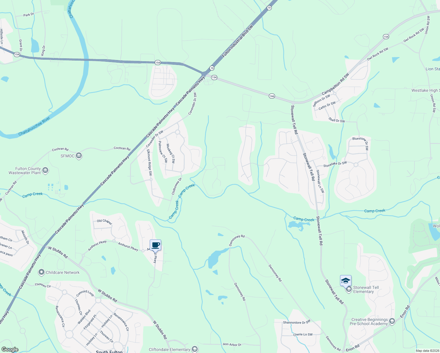 map of restaurants, bars, coffee shops, grocery stores, and more near 545 Pierpoint Drive in Atlanta