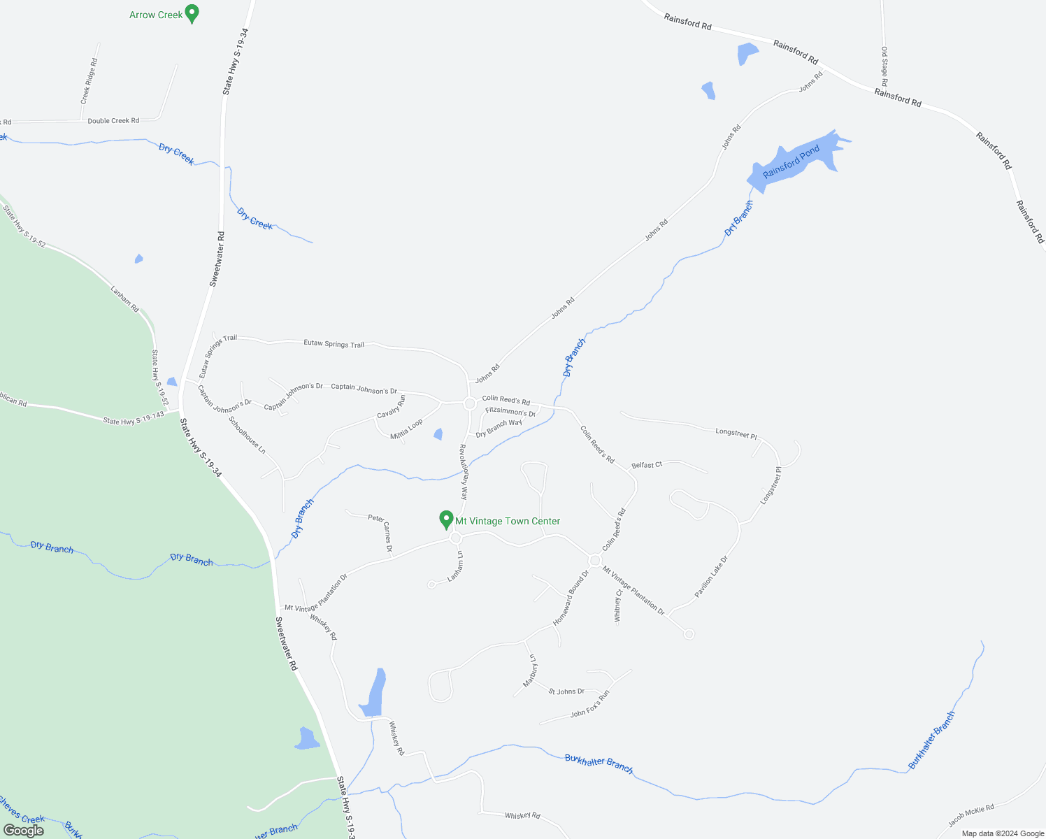 map of restaurants, bars, coffee shops, grocery stores, and more near 65 Dry Branch Way in North Augusta