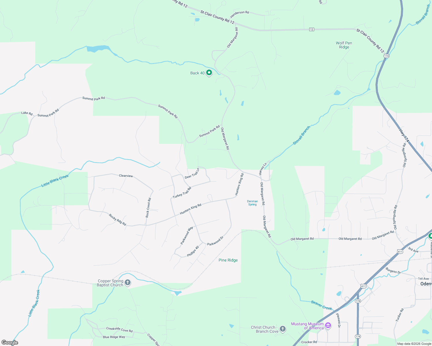 map of restaurants, bars, coffee shops, grocery stores, and more near 281 Colonial Ln in Odenville