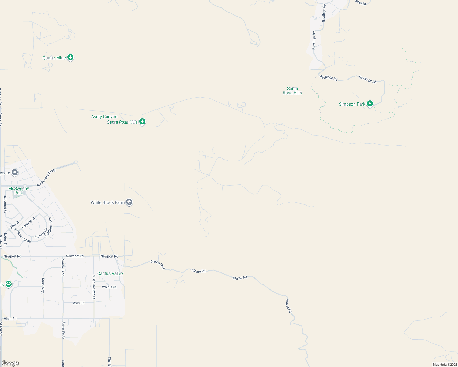 map of restaurants, bars, coffee shops, grocery stores, and more near 41340 Polly Butte Road in Hemet