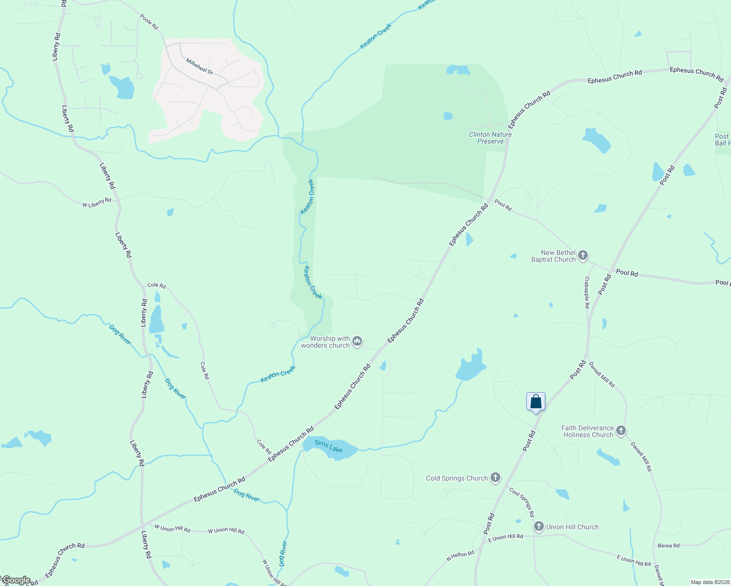 map of restaurants, bars, coffee shops, grocery stores, and more near 4010 Gold Springs Pass in Villa Rica