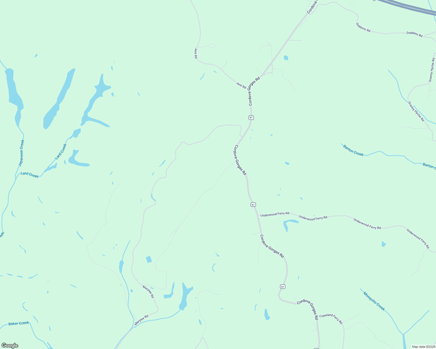 map of restaurants, bars, coffee shops, grocery stores, and more near 200 Marylee Road in Cordova