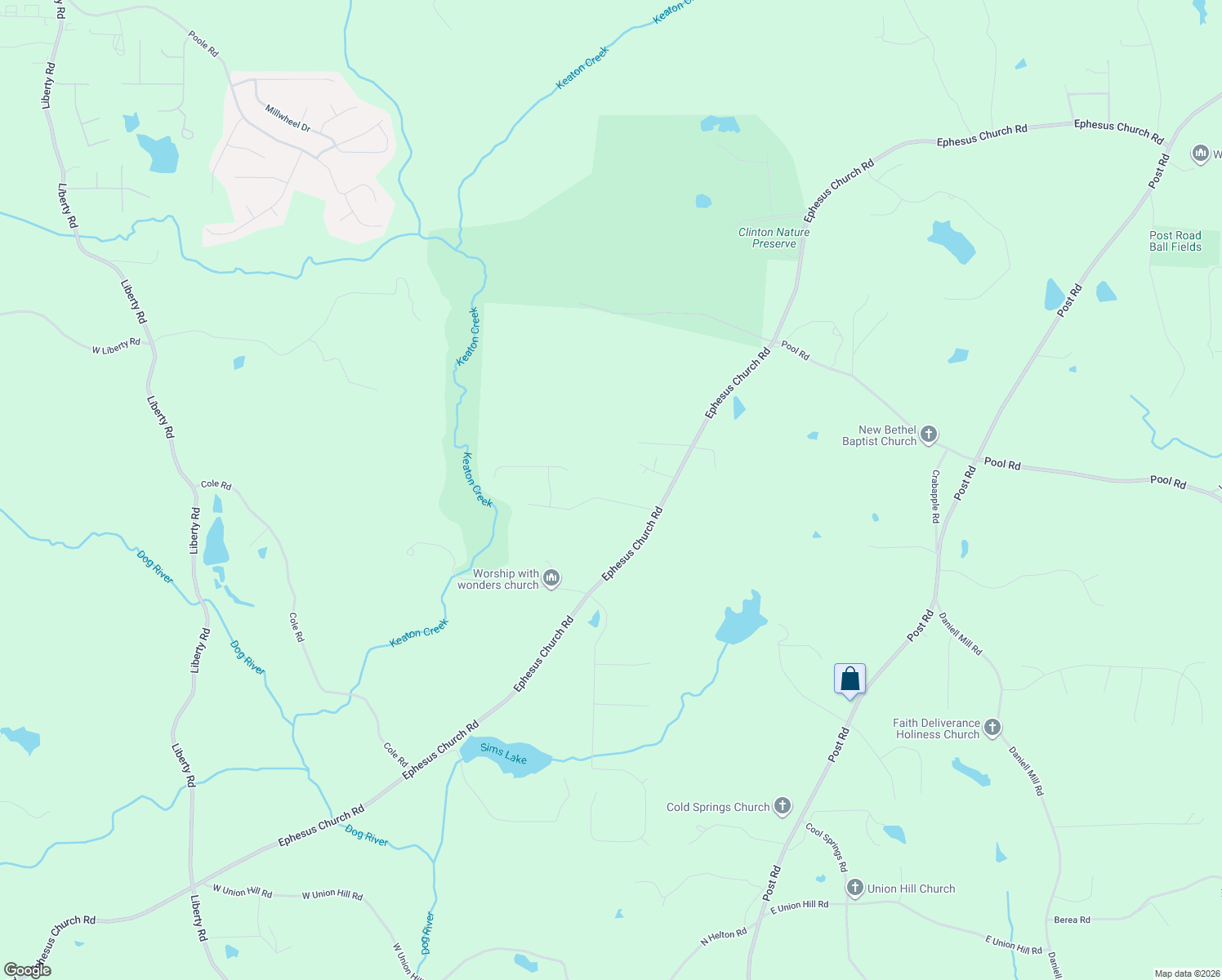 map of restaurants, bars, coffee shops, grocery stores, and more near 9030 Keaton Creek Drive in Villa Rica