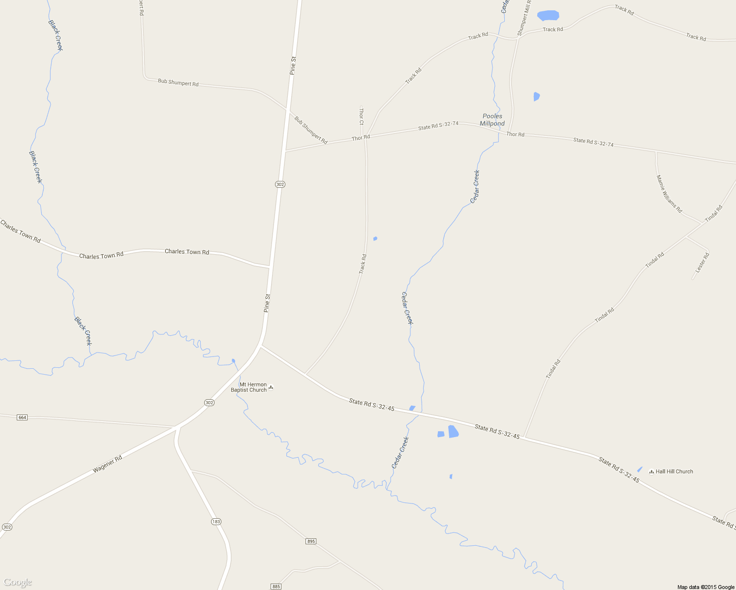 map of restaurants, bars, coffee shops, grocery stores, and more near 1361 Track Rd in Pelion