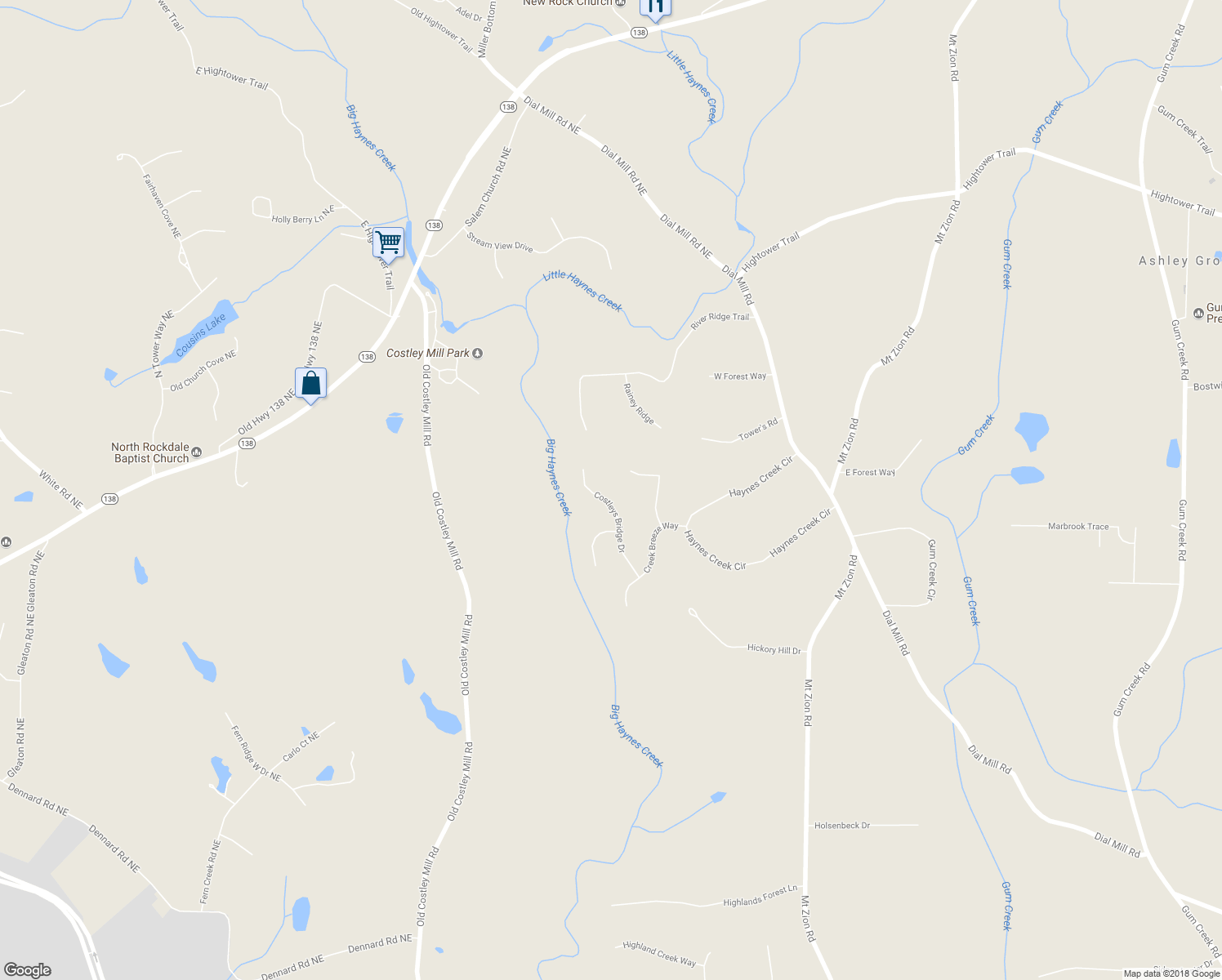 map of restaurants, bars, coffee shops, grocery stores, and more near 90 Costleys Bridge Drive in Oxford