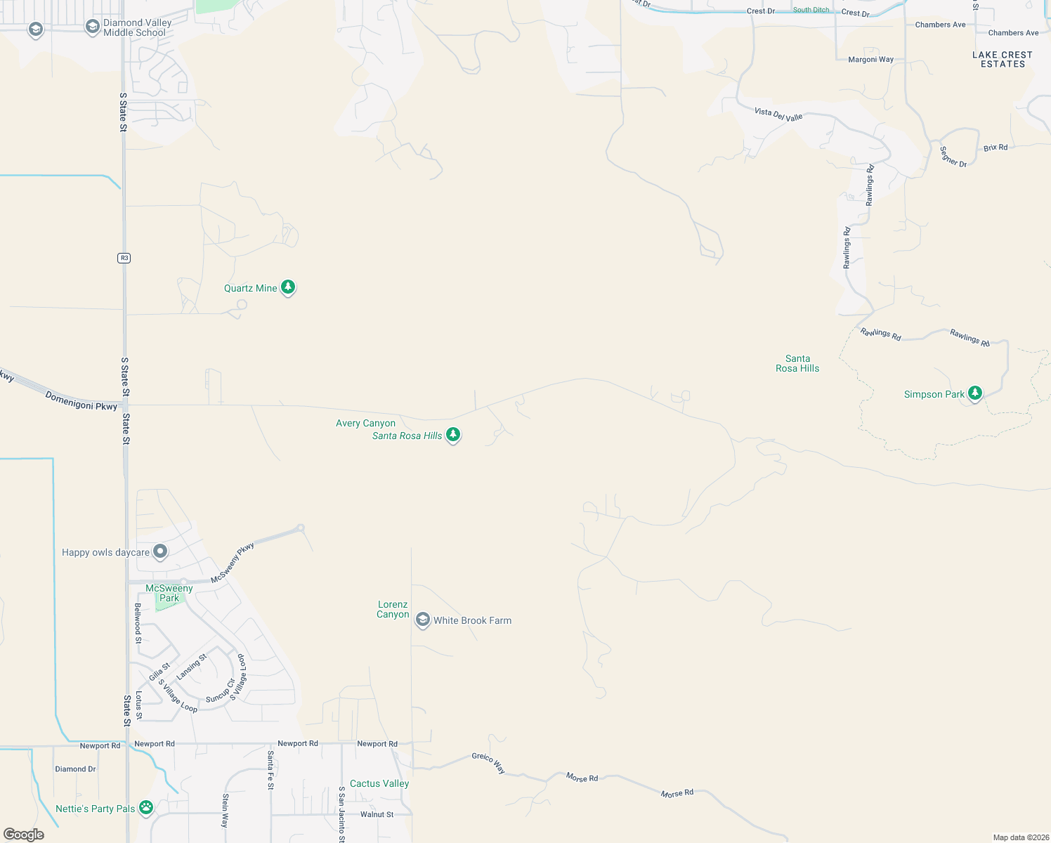 map of restaurants, bars, coffee shops, grocery stores, and more near 40901 Gibbel Road in Hemet