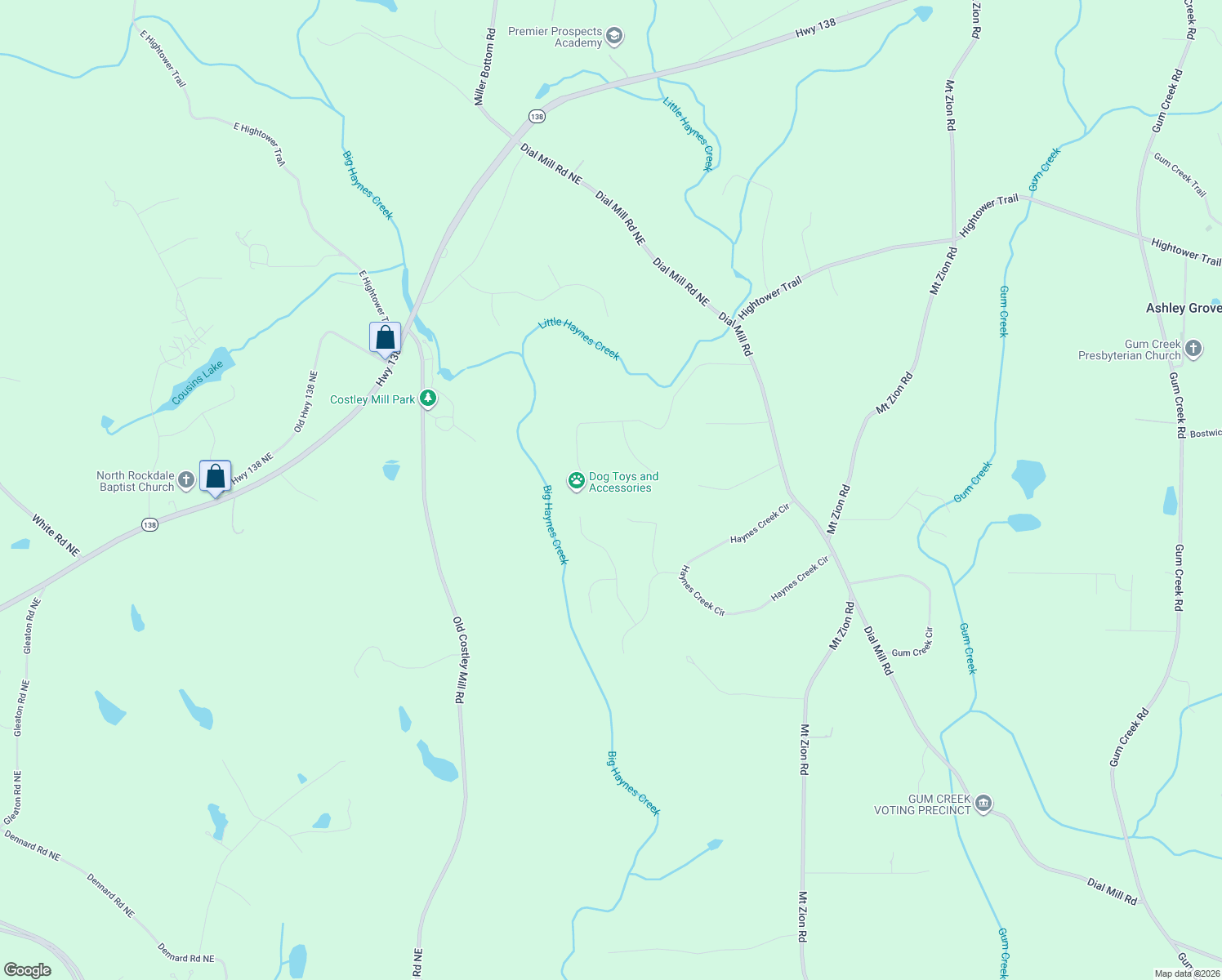 map of restaurants, bars, coffee shops, grocery stores, and more near 365 River Ridge Trail in Oxford
