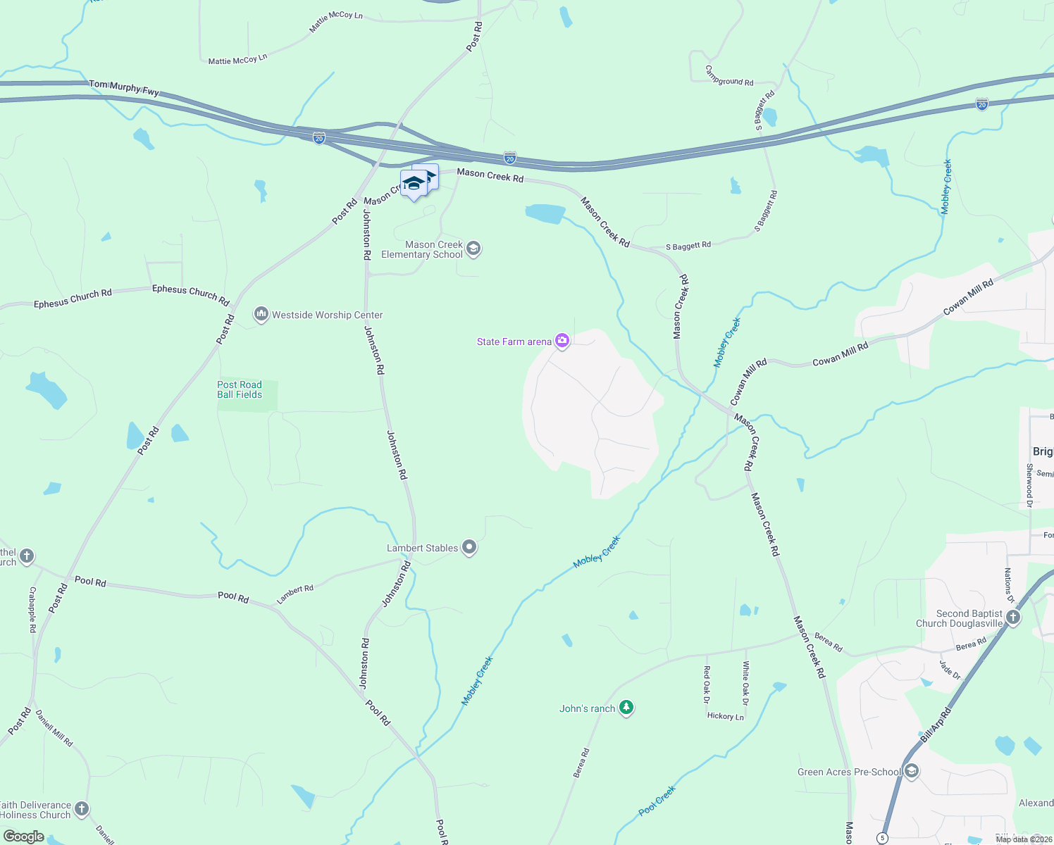 map of restaurants, bars, coffee shops, grocery stores, and more near 3731 Falls Trail in Winston