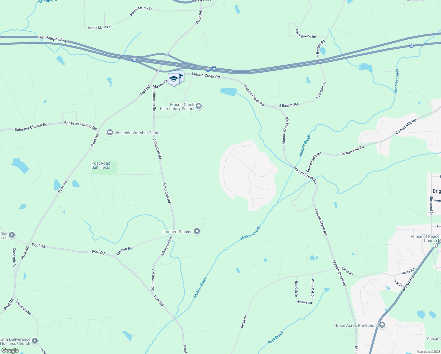 map of restaurants, bars, coffee shops, grocery stores, and more near 3731 Falls Trail in Winston