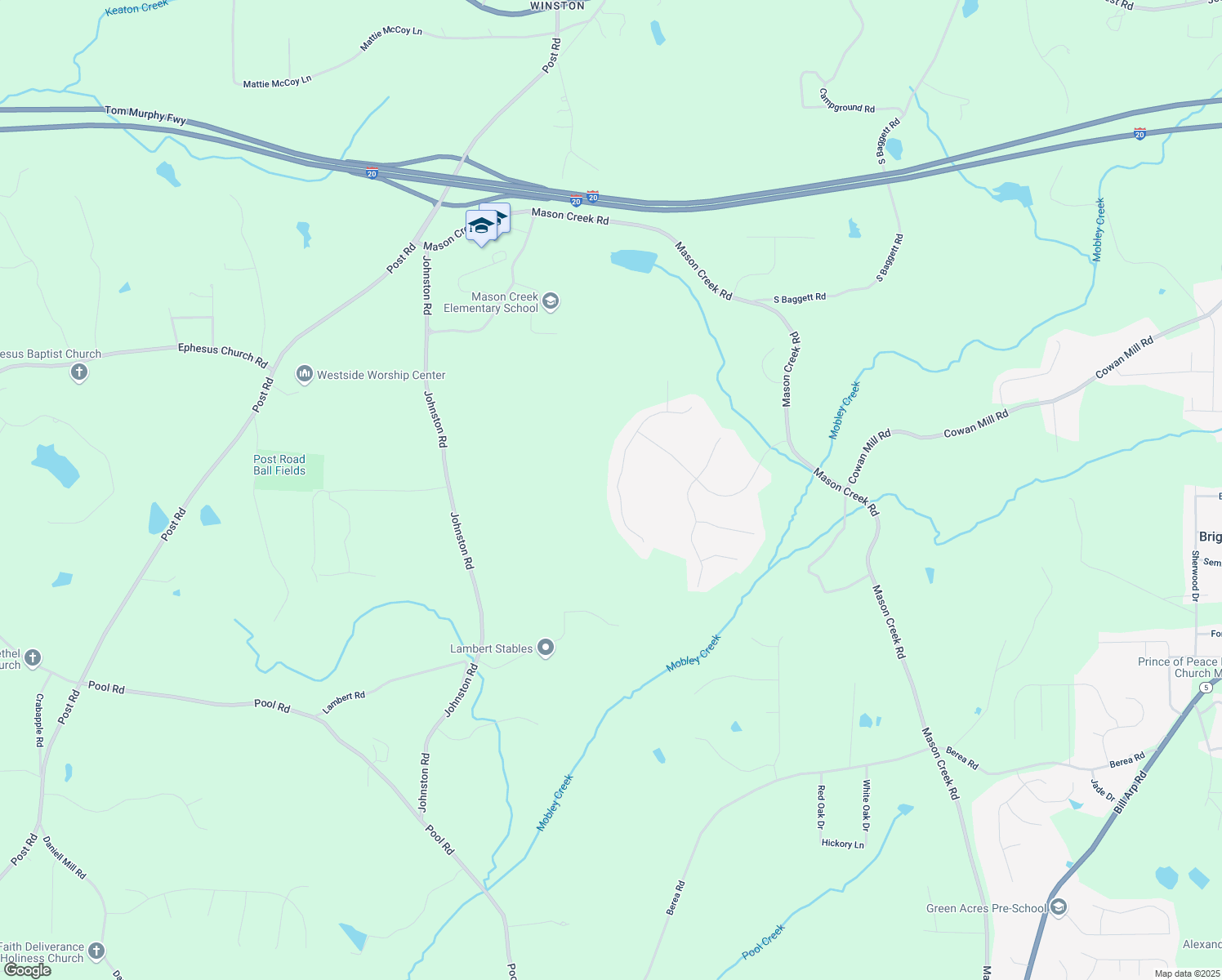 map of restaurants, bars, coffee shops, grocery stores, and more near 3731 Falls Trail in Winston