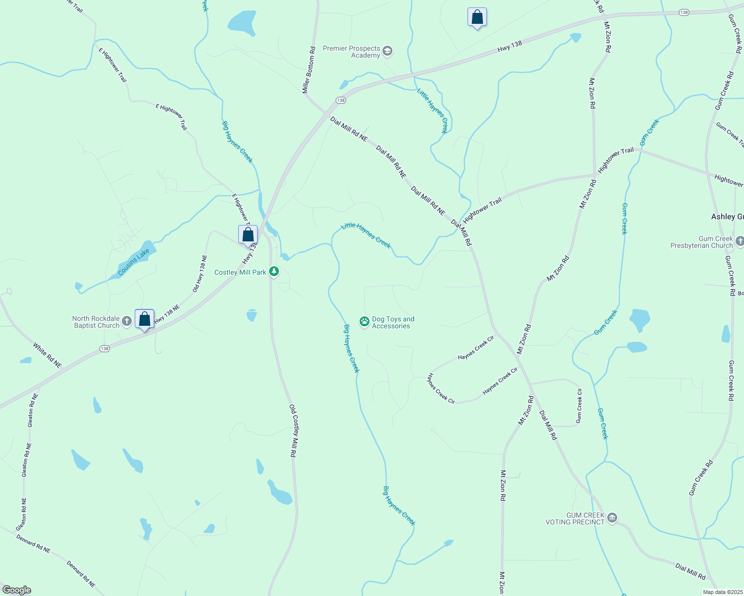 map of restaurants, bars, coffee shops, grocery stores, and more near 295 River Ridge Trail in Oxford
