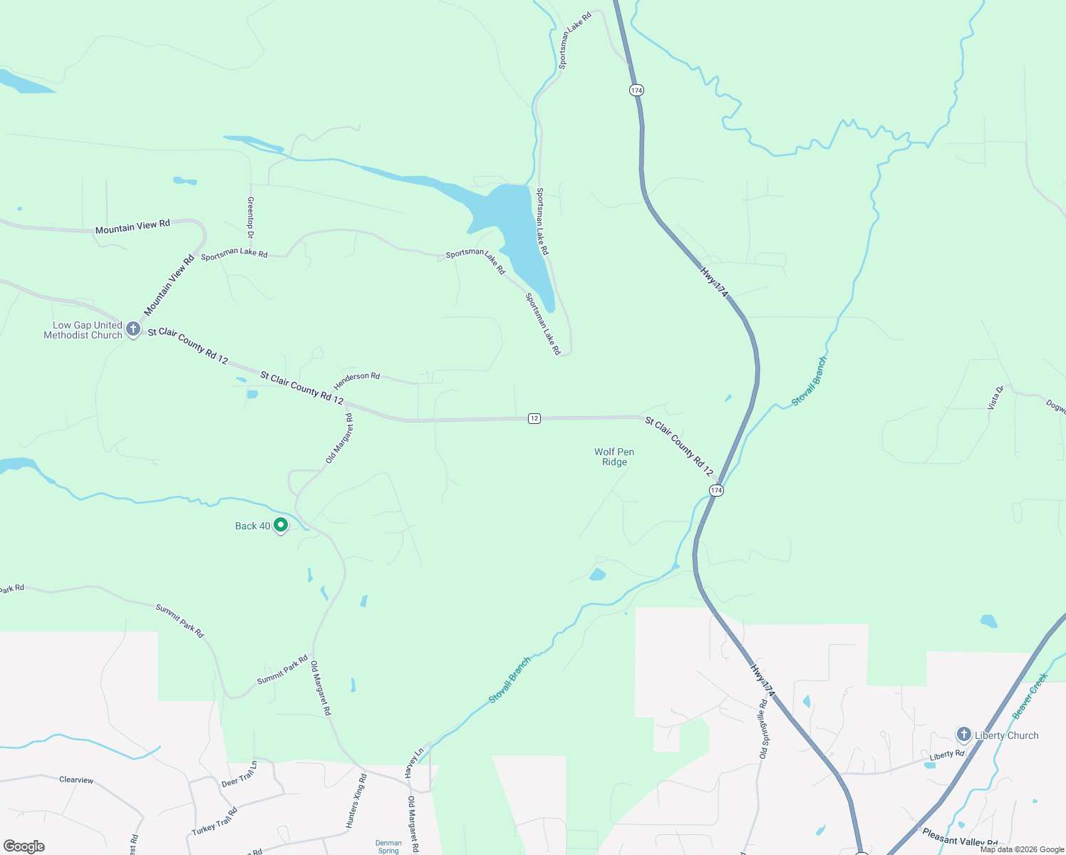 map of restaurants, bars, coffee shops, grocery stores, and more near 6370 County Road 12 in Odenville