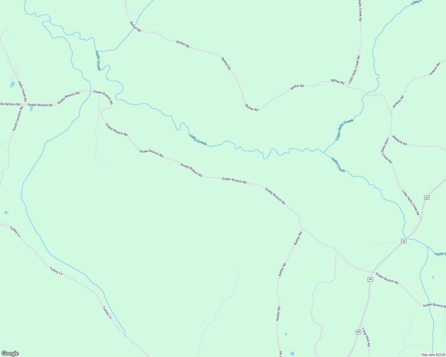 map of restaurants, bars, coffee shops, grocery stores, and more near Snake Branch Road in Millport