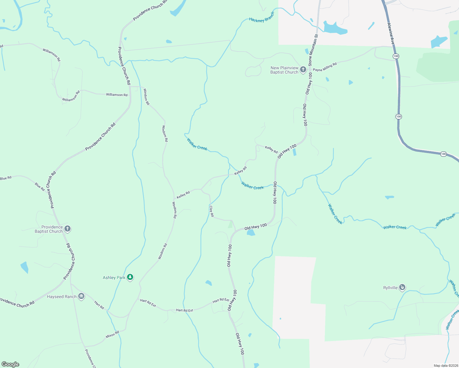 map of restaurants, bars, coffee shops, grocery stores, and more near Kelley Road in Tallapoosa