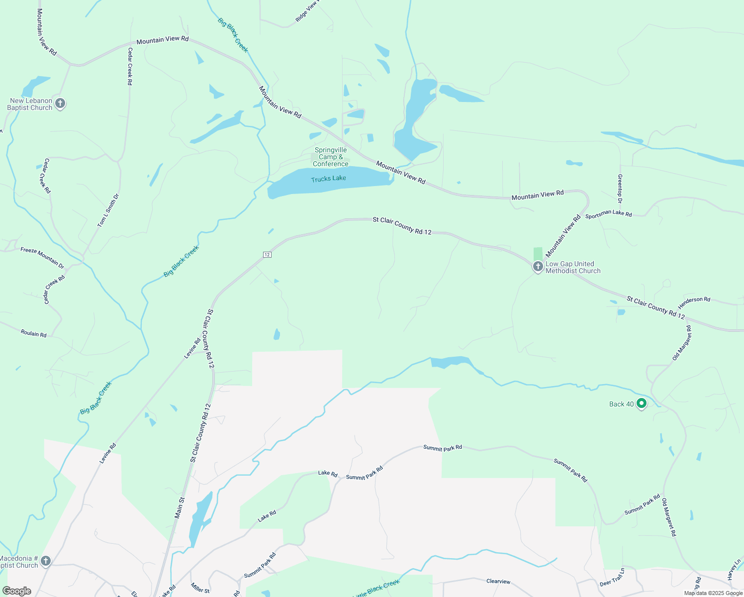 map of restaurants, bars, coffee shops, grocery stores, and more near 380 Valley View Drive in Odenville