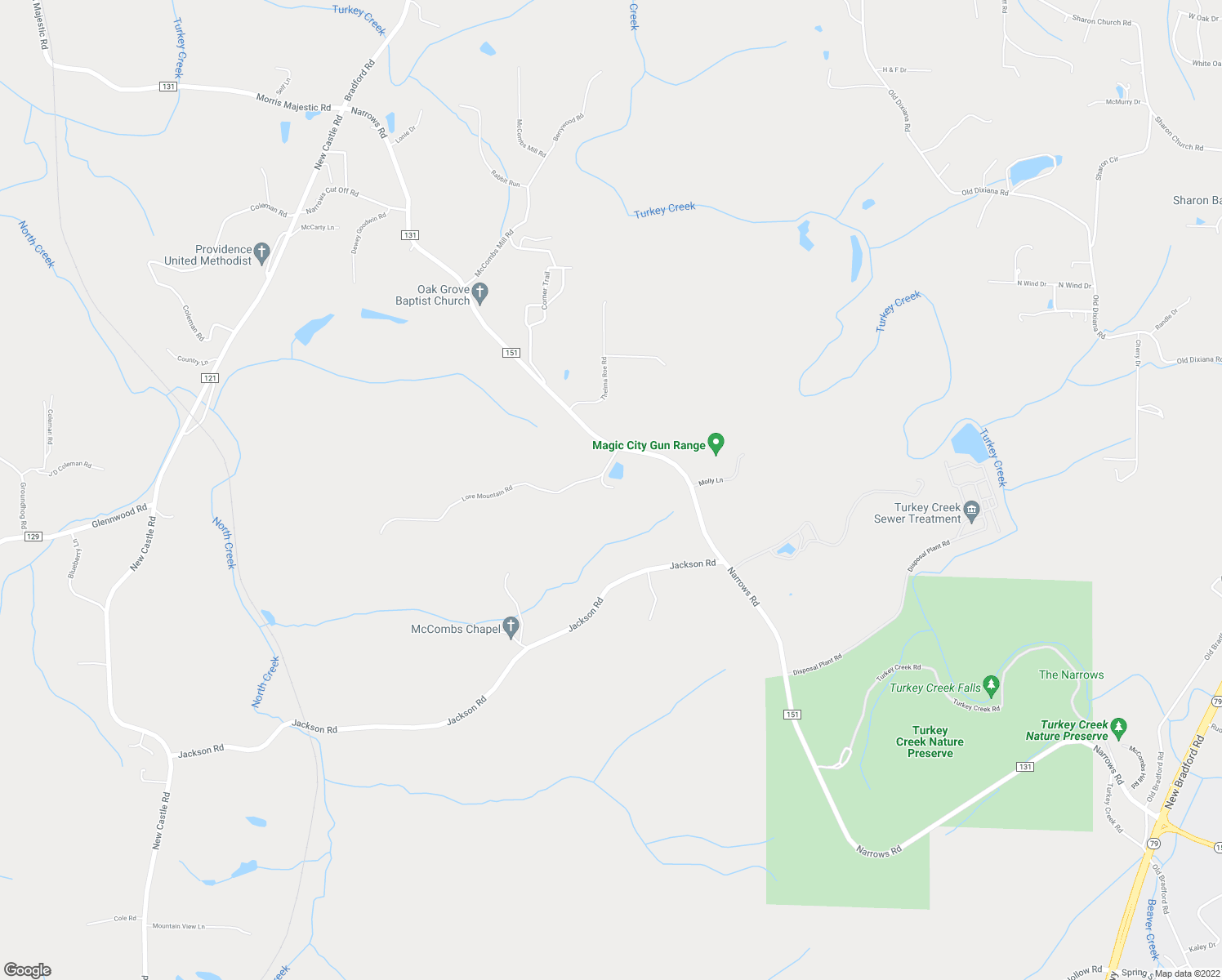 map of restaurants, bars, coffee shops, grocery stores, and more near 7108 Love Mountain Lane in Pinson