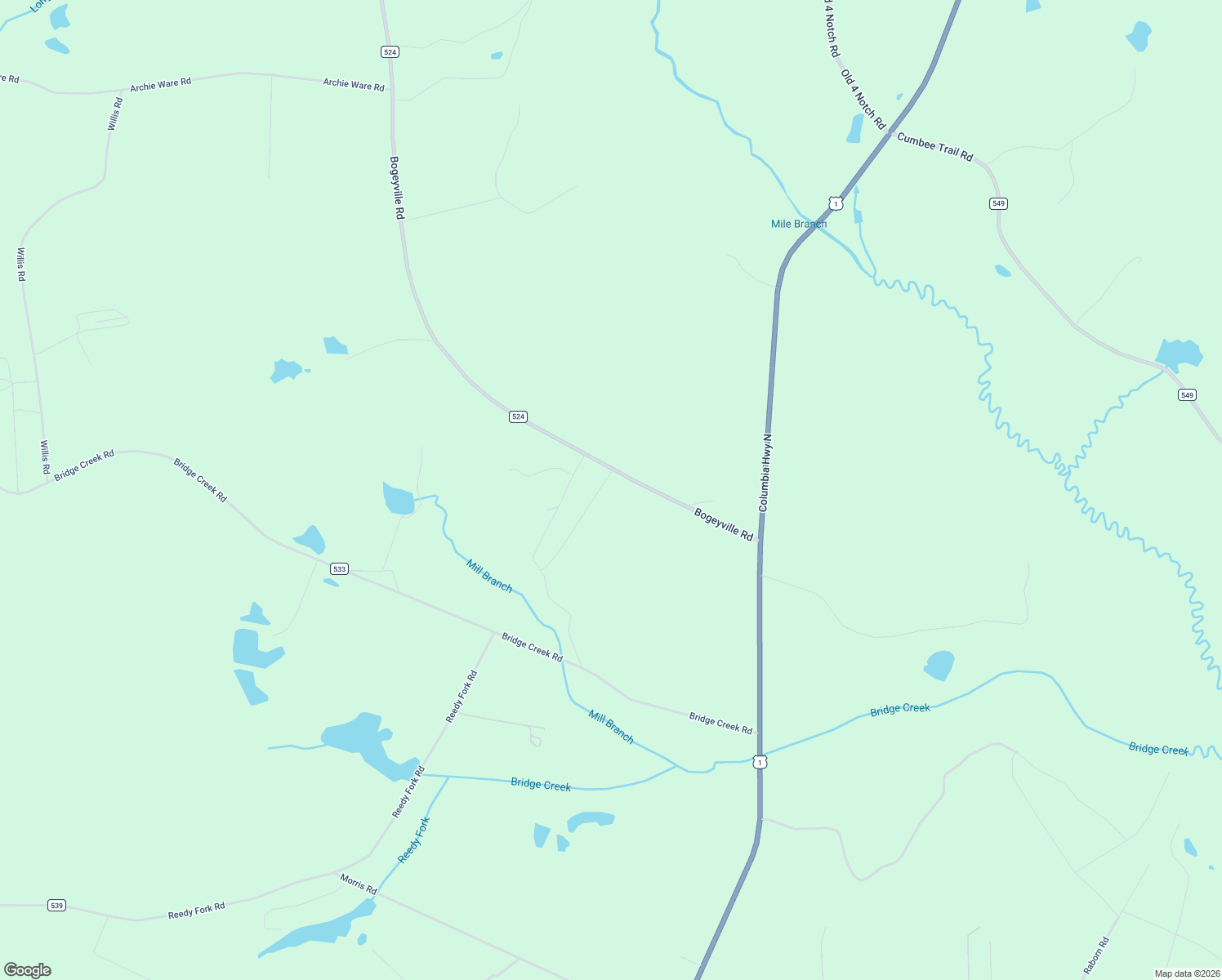 map of restaurants, bars, coffee shops, grocery stores, and more near 191 Bogeyville Rd in Ridge Spring