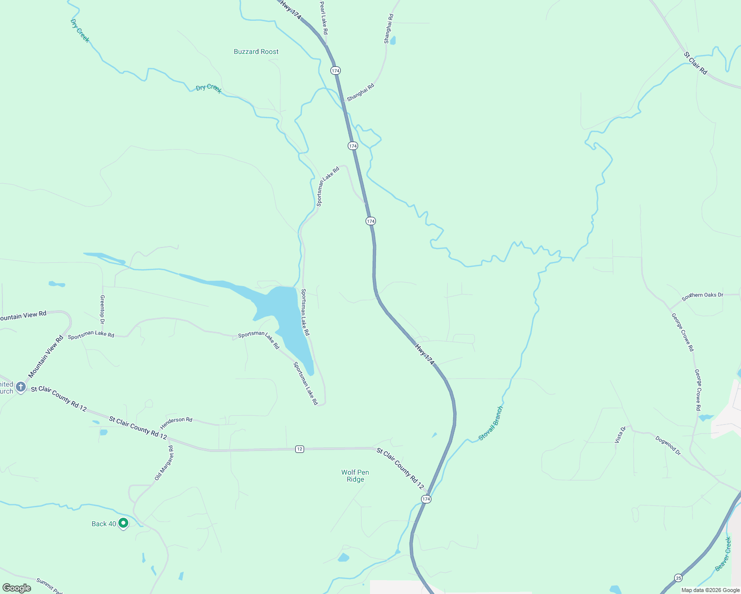 map of restaurants, bars, coffee shops, grocery stores, and more near 200 Lottie Ln in Springville
