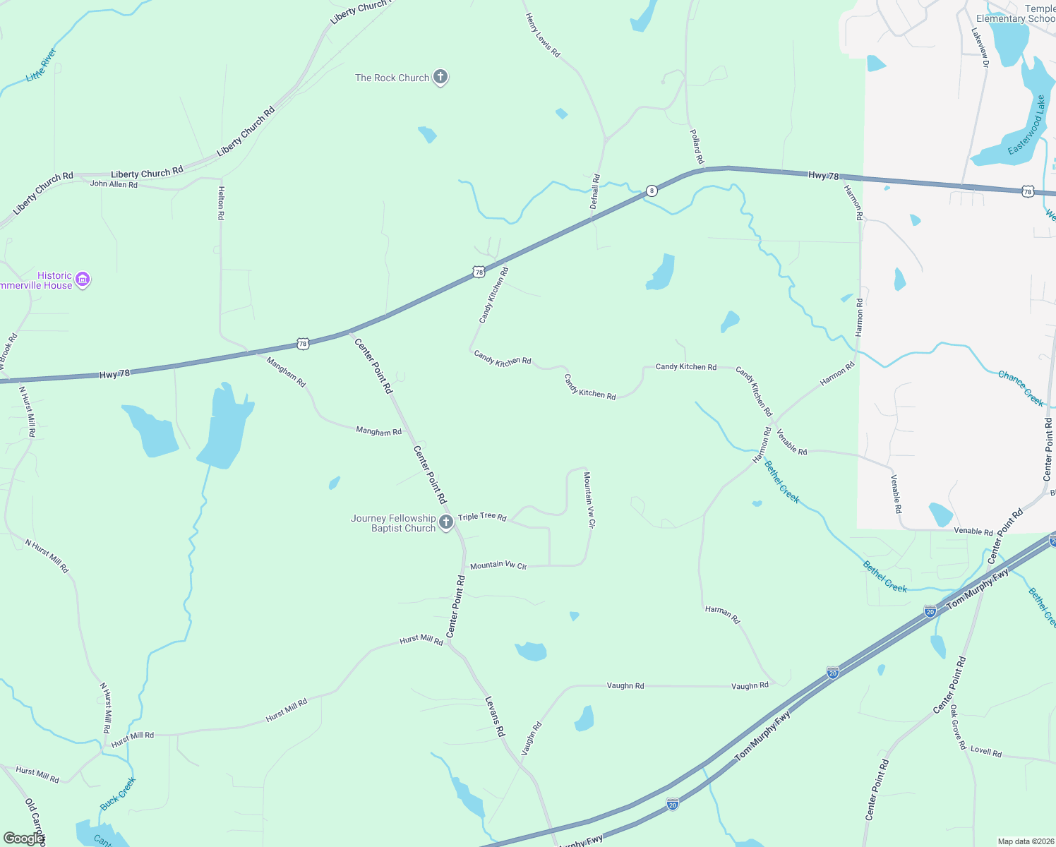 map of restaurants, bars, coffee shops, grocery stores, and more near 287 Candy Kitchen Road in Bremen
