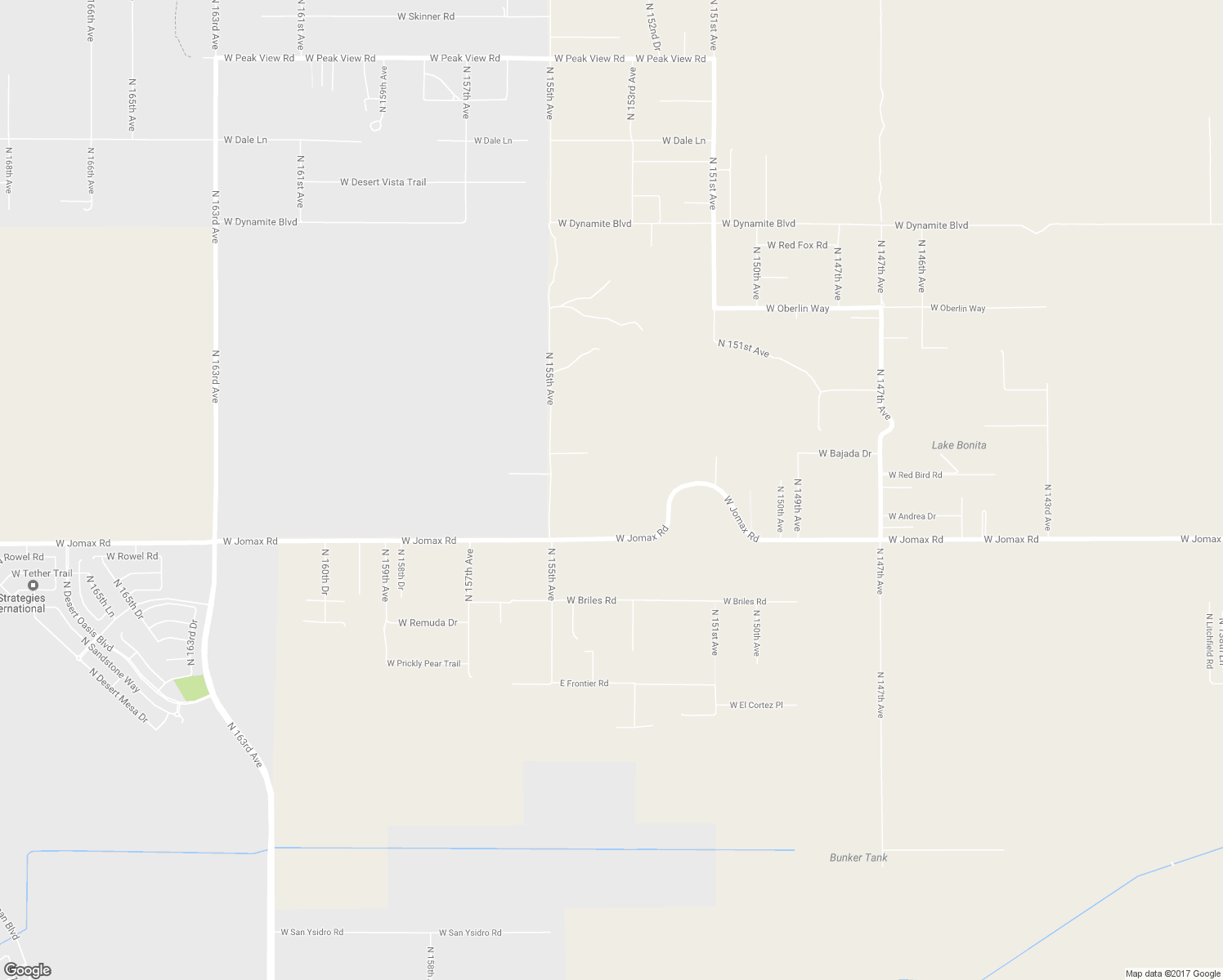map of restaurants, bars, coffee shops, grocery stores, and more near 26703 North 154th Avenue in Surprise