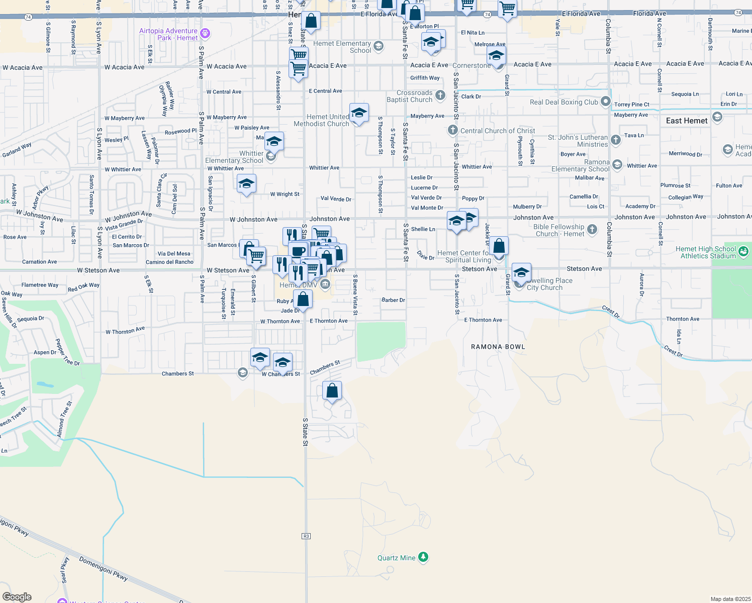 ... coffee shops, grocery stores, and more near 661 Barber Drive in Hemet