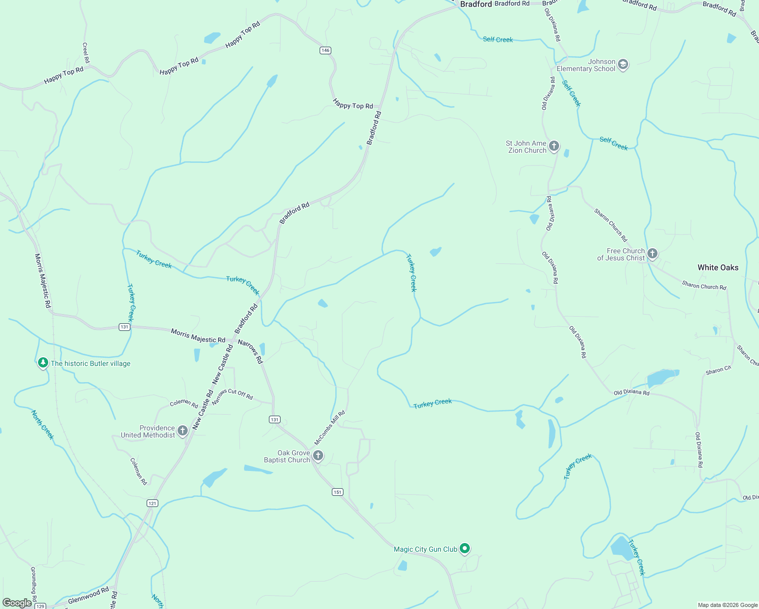 map of restaurants, bars, coffee shops, grocery stores, and more near 7809 McCombs Mill Road in Pinson