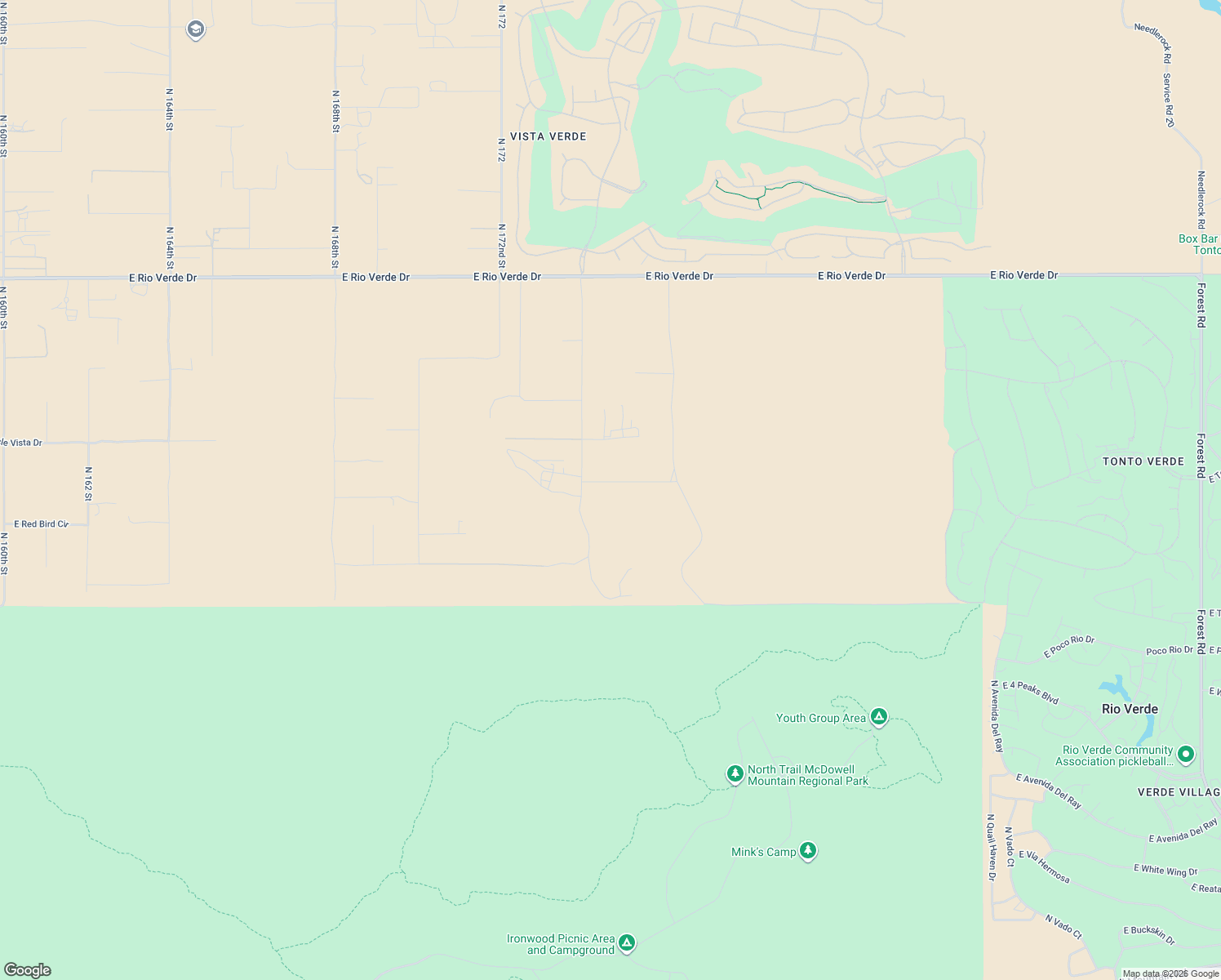 map of restaurants, bars, coffee shops, grocery stores, and more near 17421 East Quail Track Road in Rio Verde