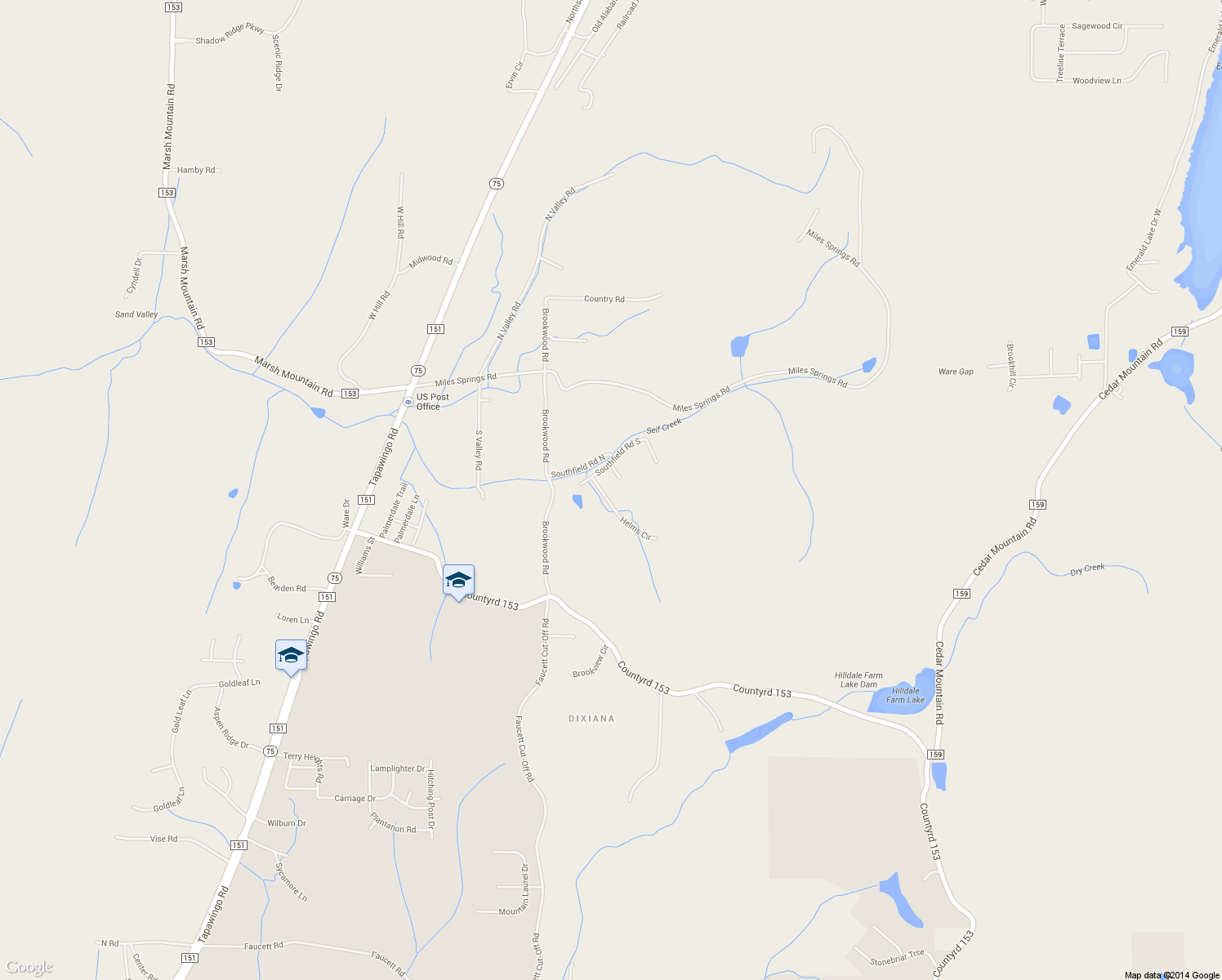 map of restaurants, bars, coffee shops, grocery stores, and more near 7411 Helms Circle in Pinson
