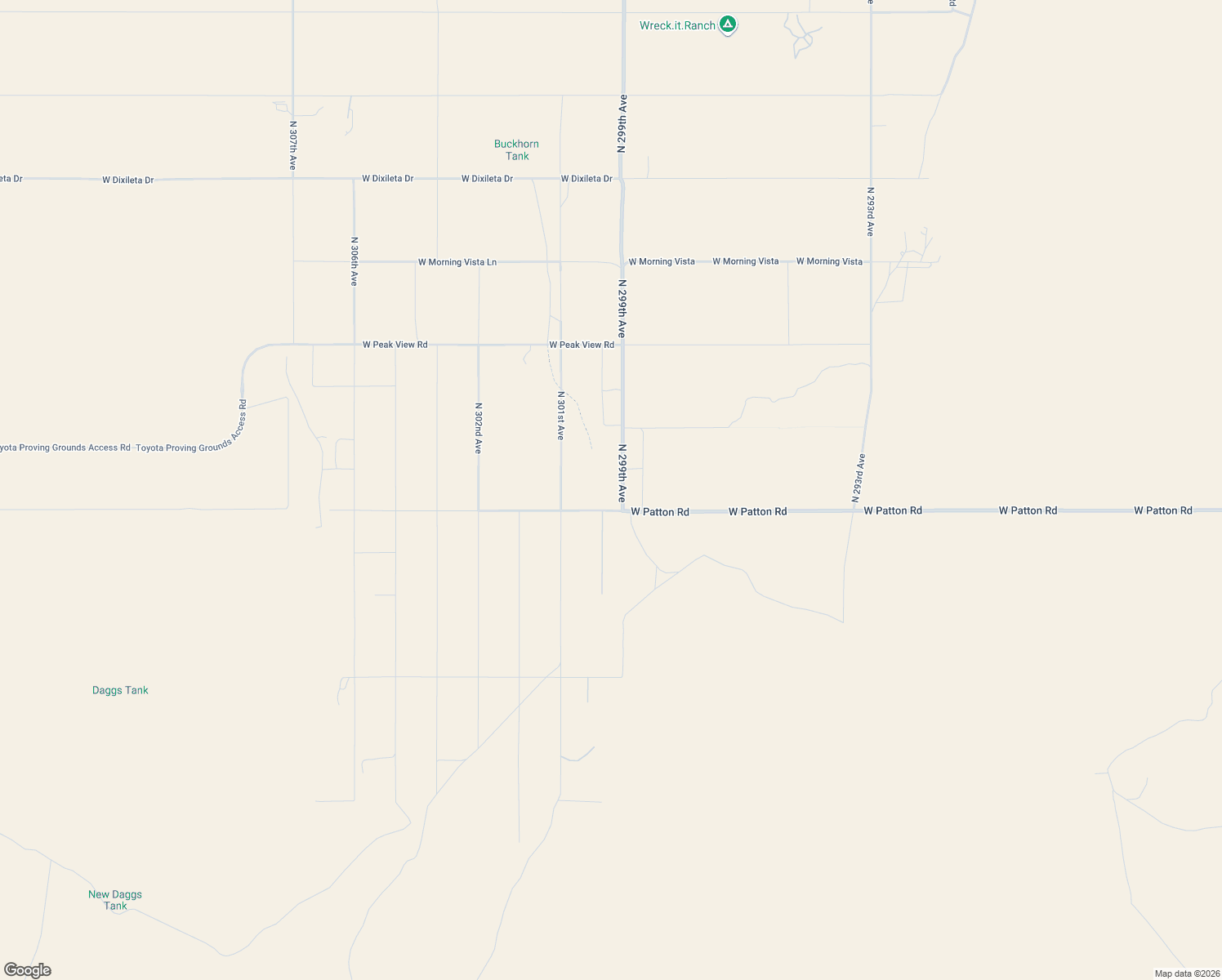 map of restaurants, bars, coffee shops, grocery stores, and more near 29914 West Patton Road in Wittmann