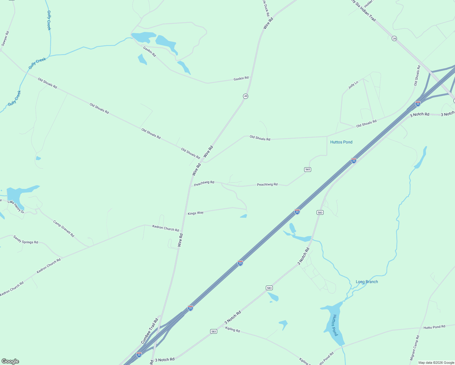 map of restaurants, bars, coffee shops, grocery stores, and more near 152 Peachtwig Rd in Monetta