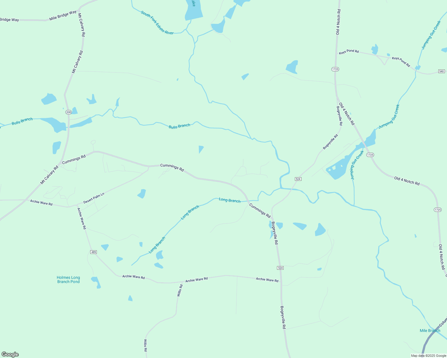 map of restaurants, bars, coffee shops, grocery stores, and more near 1291 Cummings Road in Ridge Spring