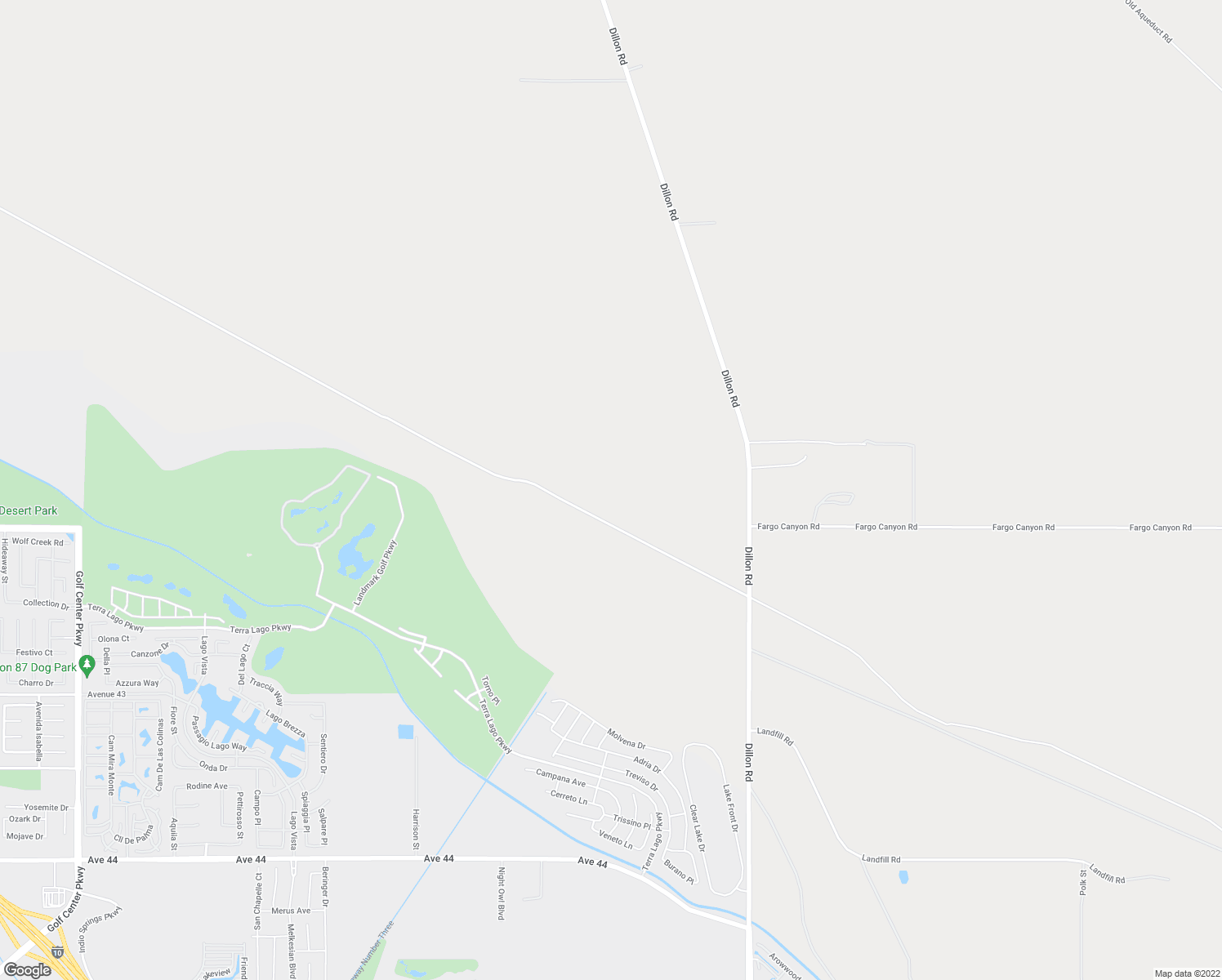 map of restaurants, bars, coffee shops, grocery stores, and more near in Indio