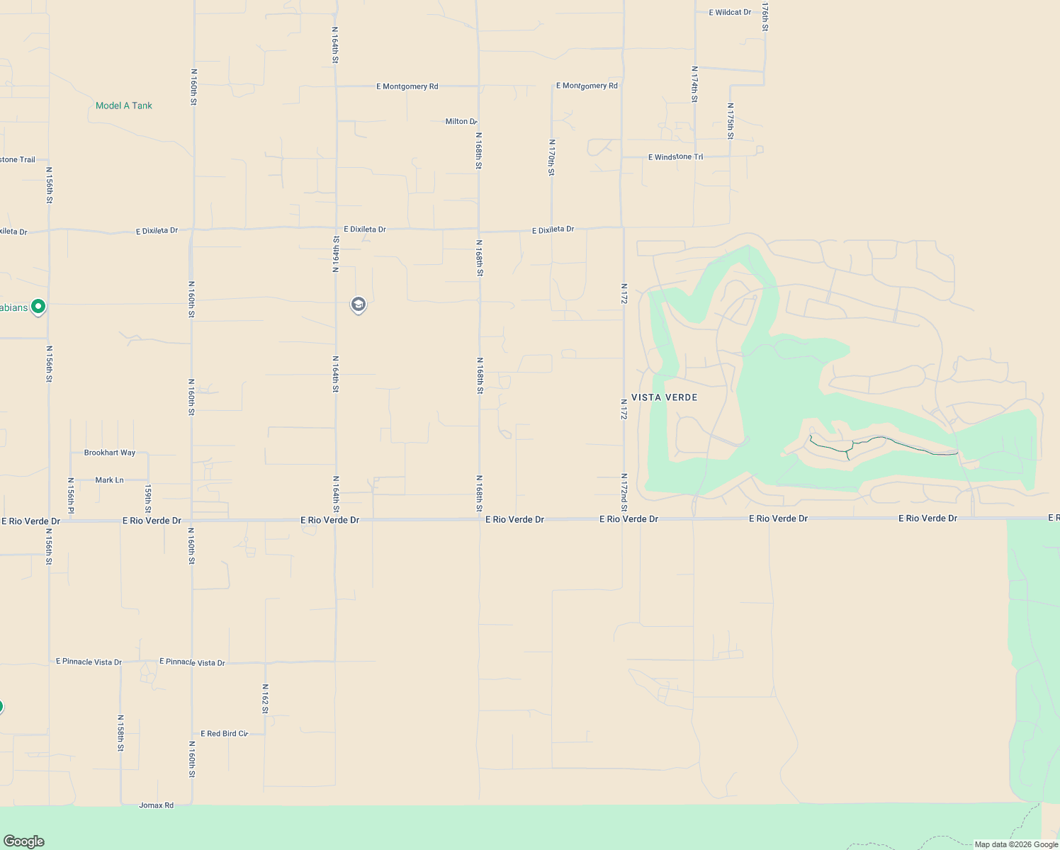 map of restaurants, bars, coffee shops, grocery stores, and more near 16999 East Madre Del Oro Drive in Rio Verde