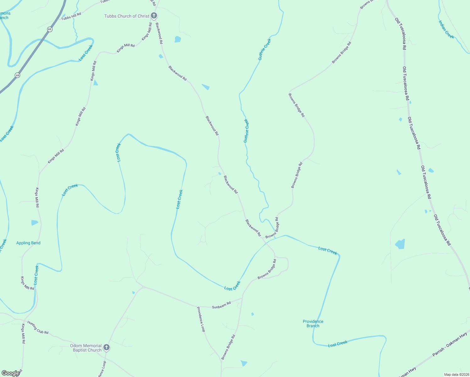 map of restaurants, bars, coffee shops, grocery stores, and more near 540 Blackwood Road in Parrish