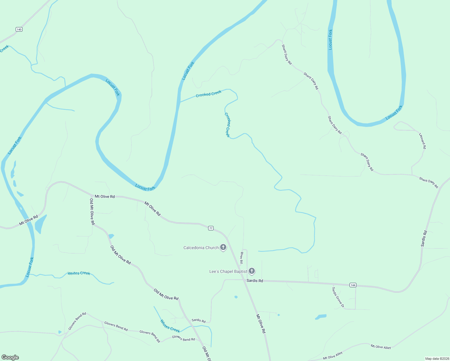 map of restaurants, bars, coffee shops, grocery stores, and more near 1500 River Road in Gardendale