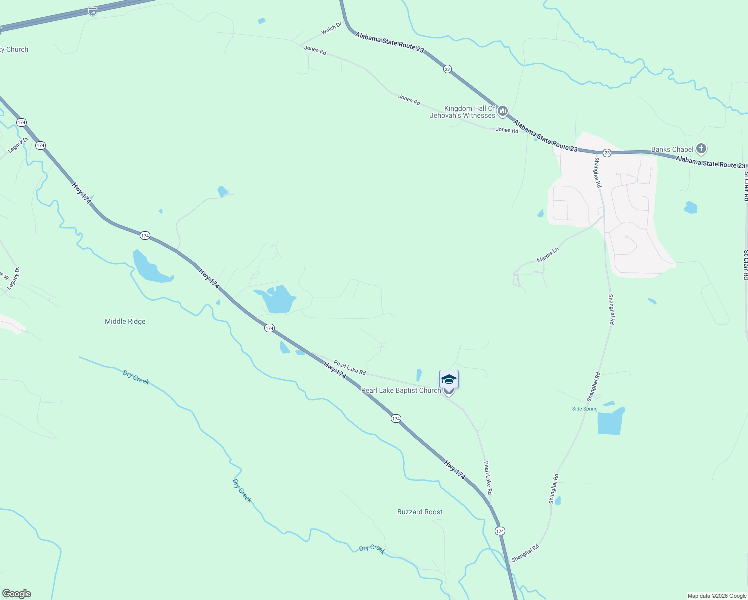 map of restaurants, bars, coffee shops, grocery stores, and more near 1015 Wildberry Lane in Springville