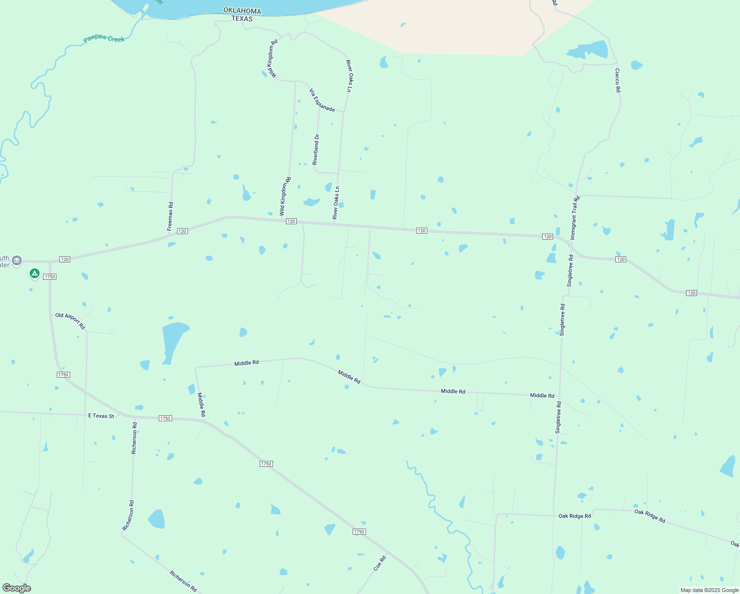 map of restaurants, bars, coffee shops, grocery stores, and more near 295 Nita Road in Denison