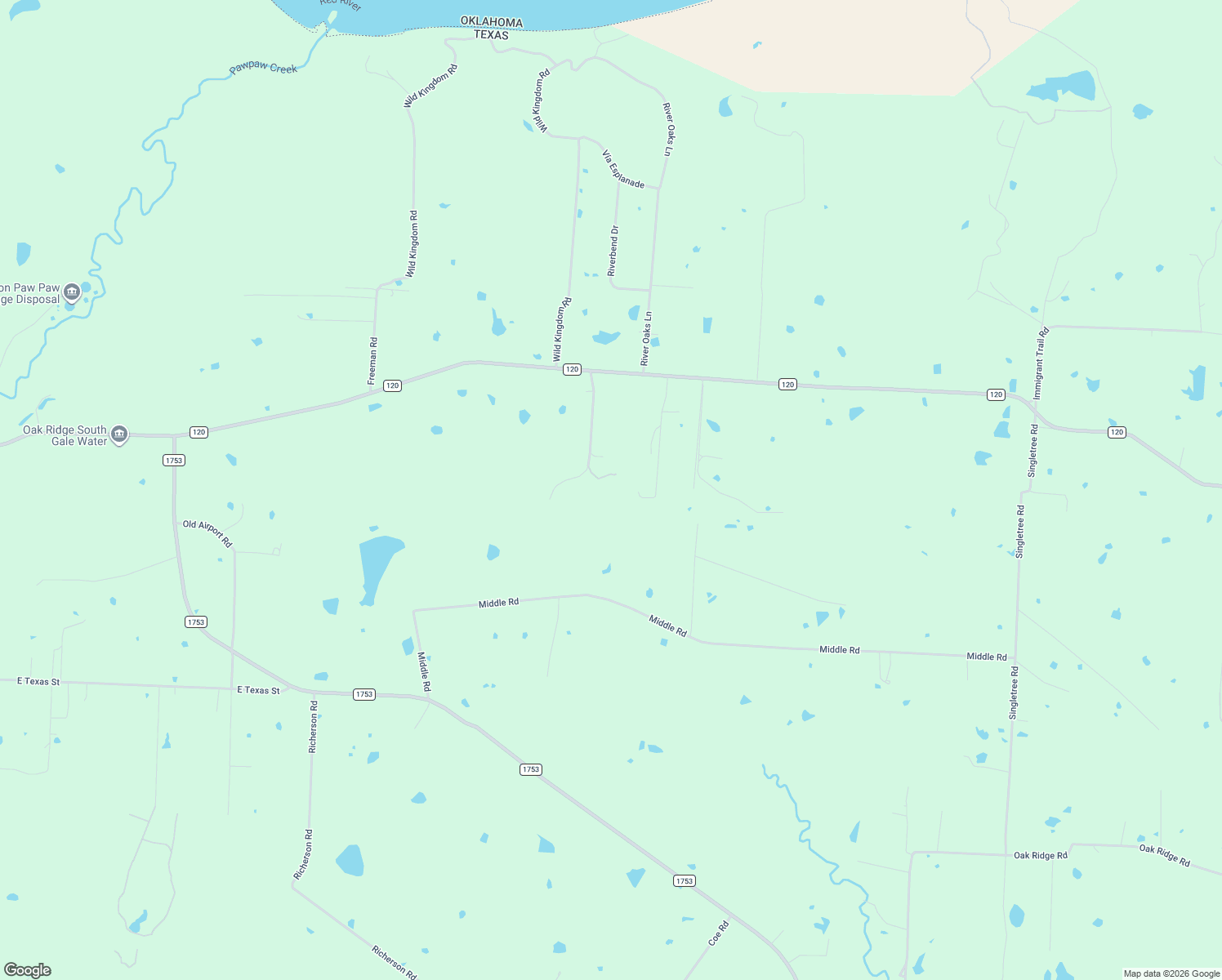 map of restaurants, bars, coffee shops, grocery stores, and more near 252 Meadow Lake Estates Rd in Denison