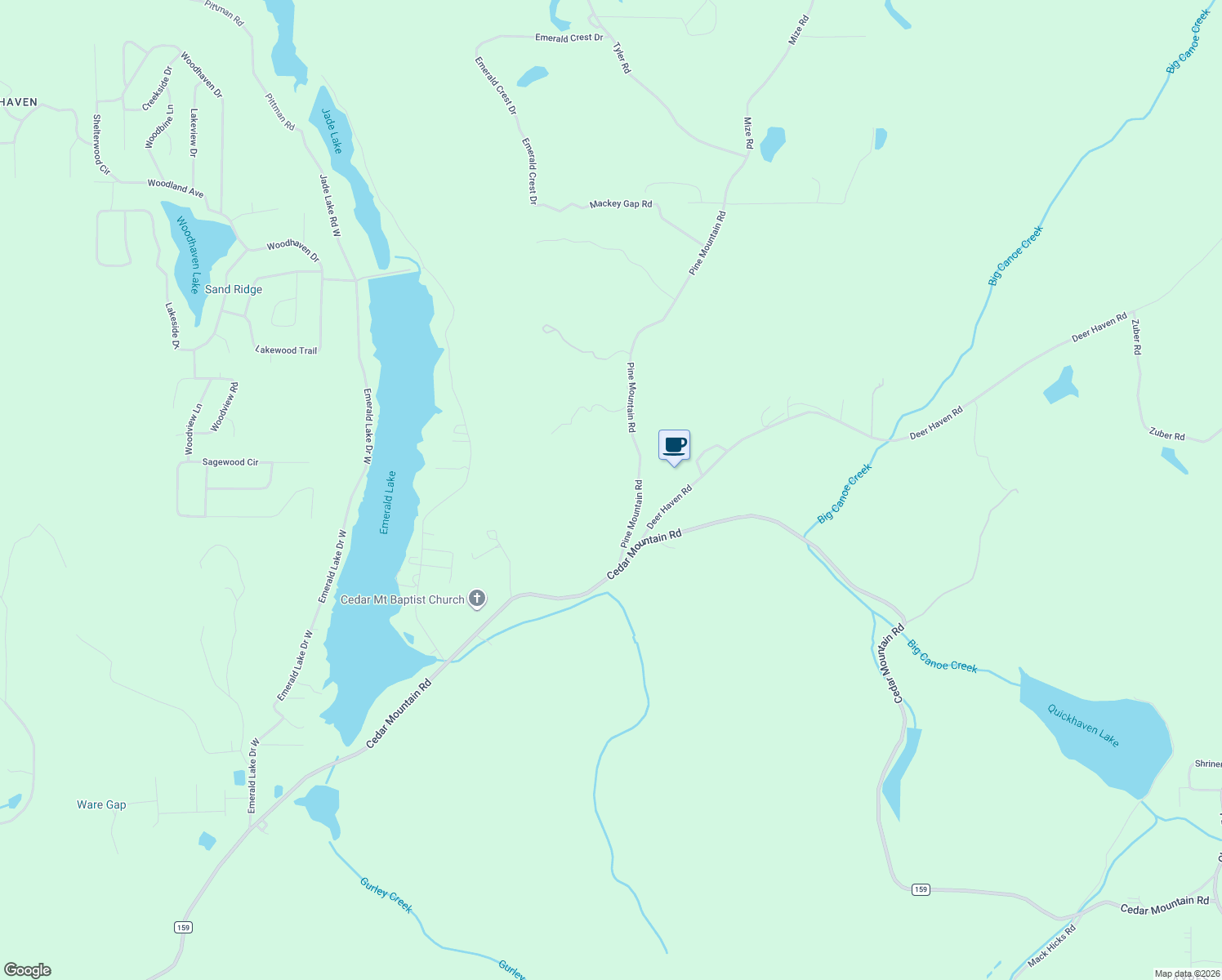 map of restaurants, bars, coffee shops, grocery stores, and more near 8560 Pine Mountain Road in Pinson