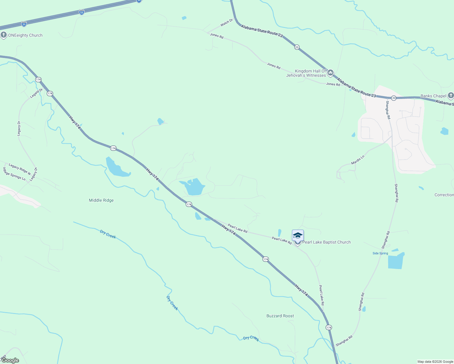 map of restaurants, bars, coffee shops, grocery stores, and more near 845 Redhawk Ridge in Springville